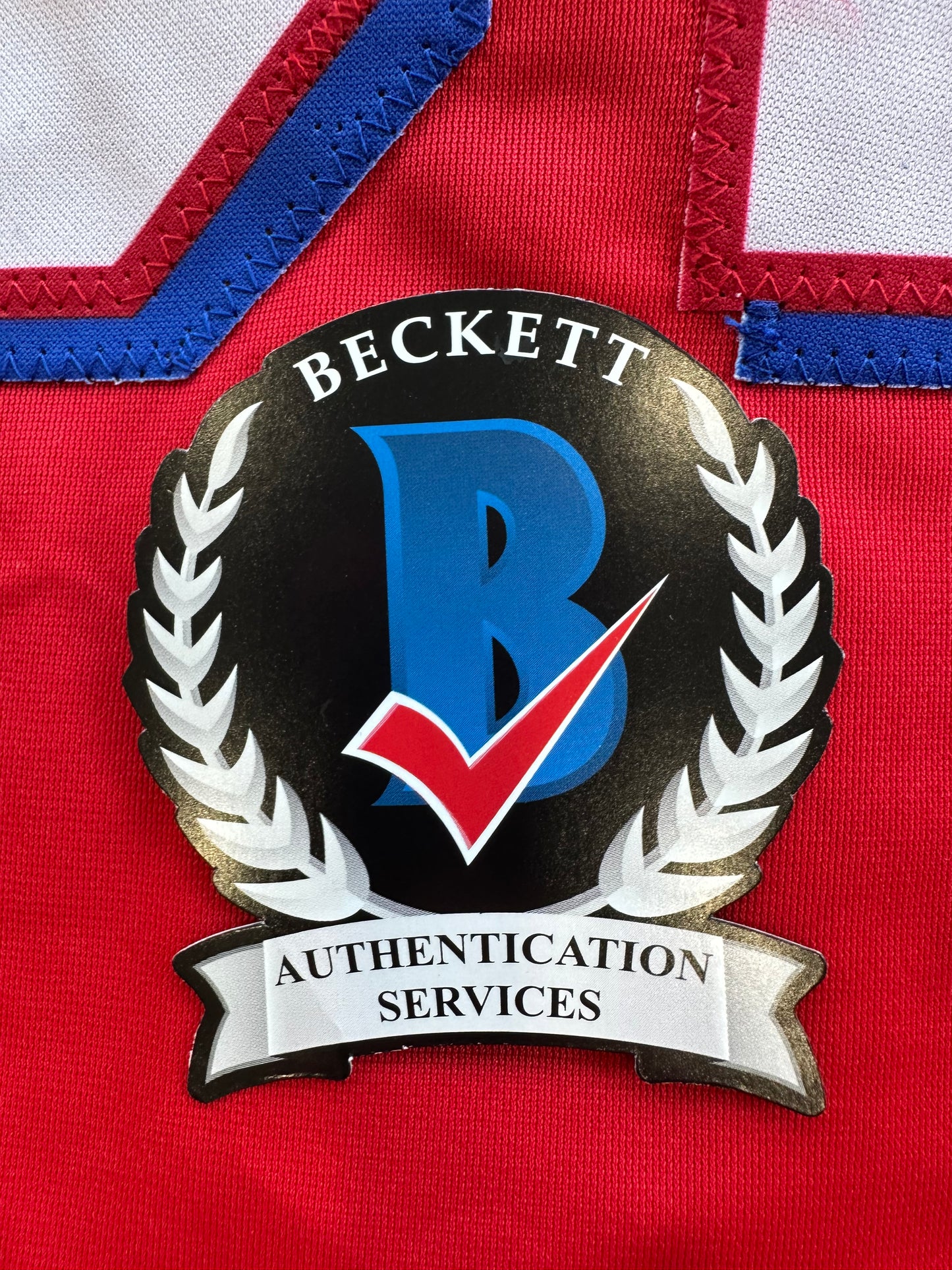 EVAN CARTER TEXAS RANGERS SIGNED Red JERSEY XL BAS COA