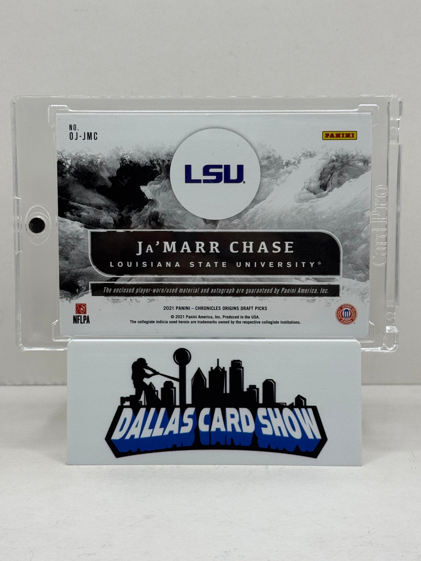 2021 Chronicles Origins Draft Picks #OJ-JMC Ja'Marr Chase Rookie Jersey Autograph /99
