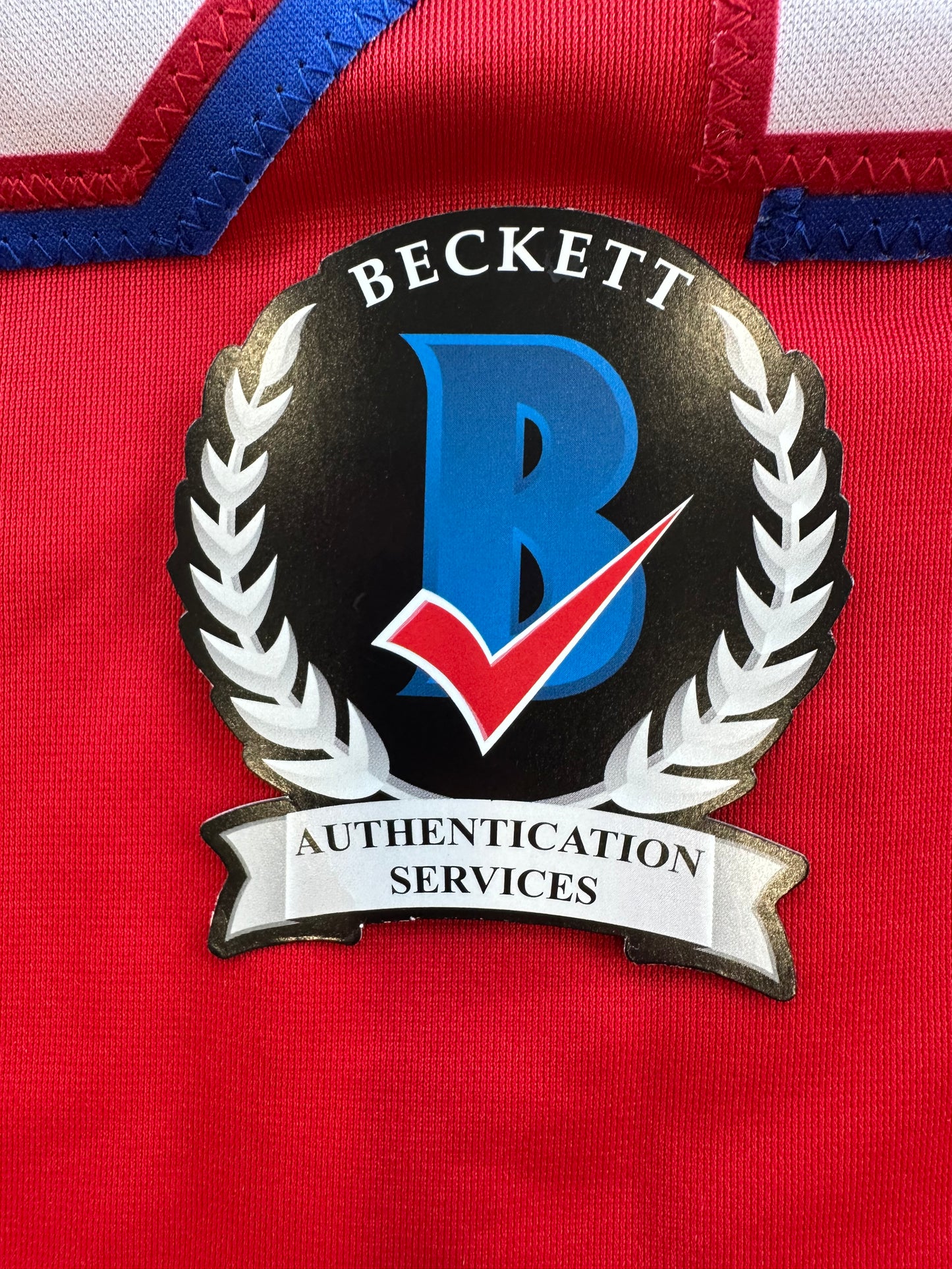 EVAN CARTER TEXAS RANGERS SIGNED Red JERSEY XL BAS COA