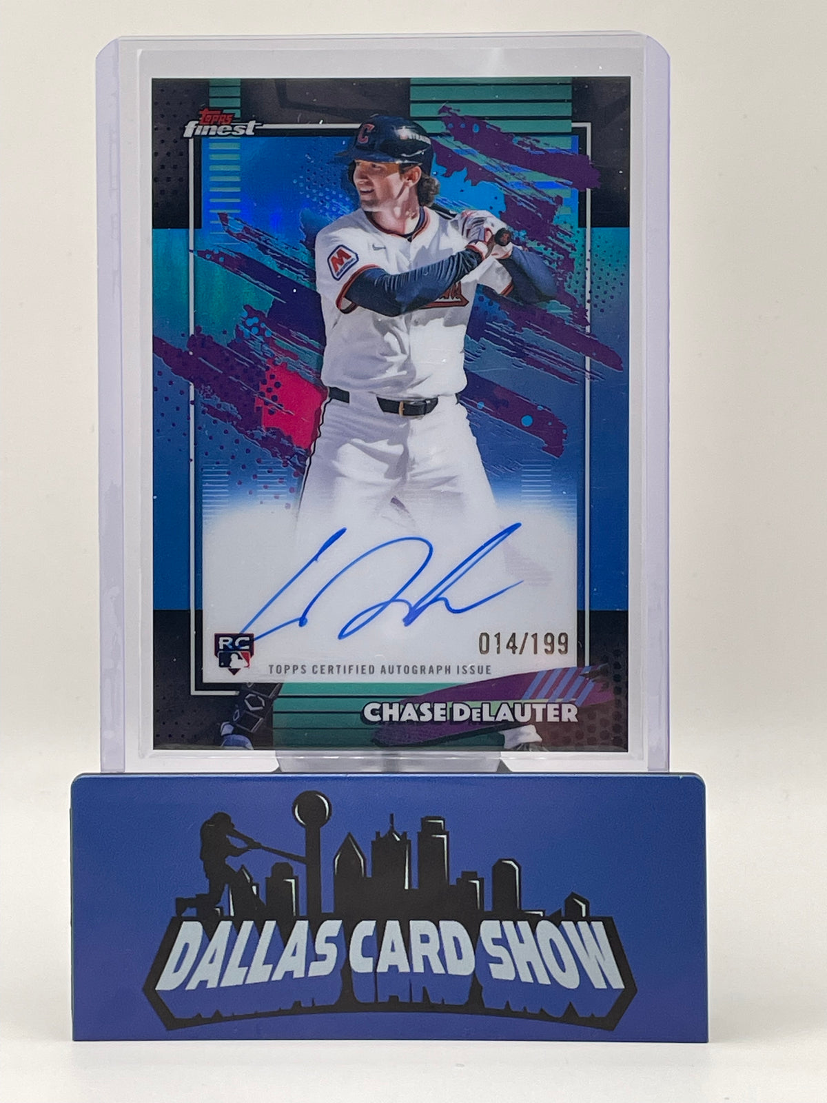 2026 Topps Finest #FA-CD Chase DeLauter Blue Finest Autograph /199