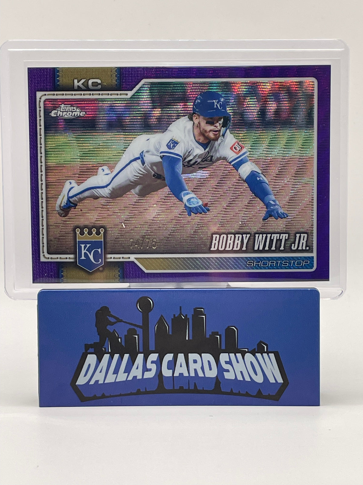 2026 Topps Chrome #12 Bobby Witt Jr. Purple Wave /75