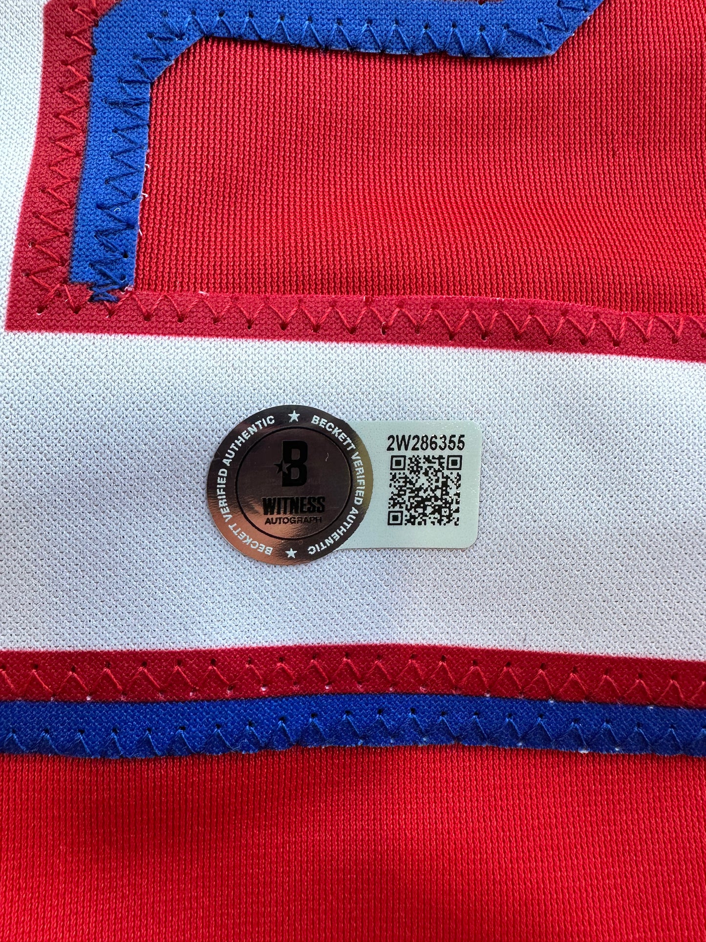 EVAN CARTER TEXAS RANGERS SIGNED Red JERSEY XL BAS COA