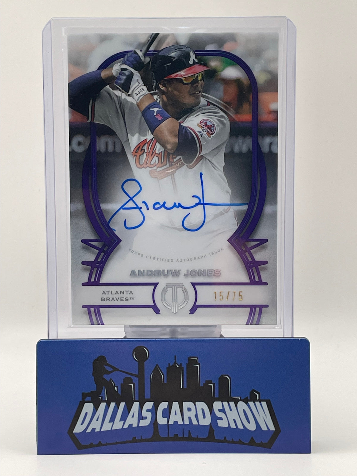 2026 Topps Tribute #TA-AJO Andruw Jones Purple Tribute Autograph /75