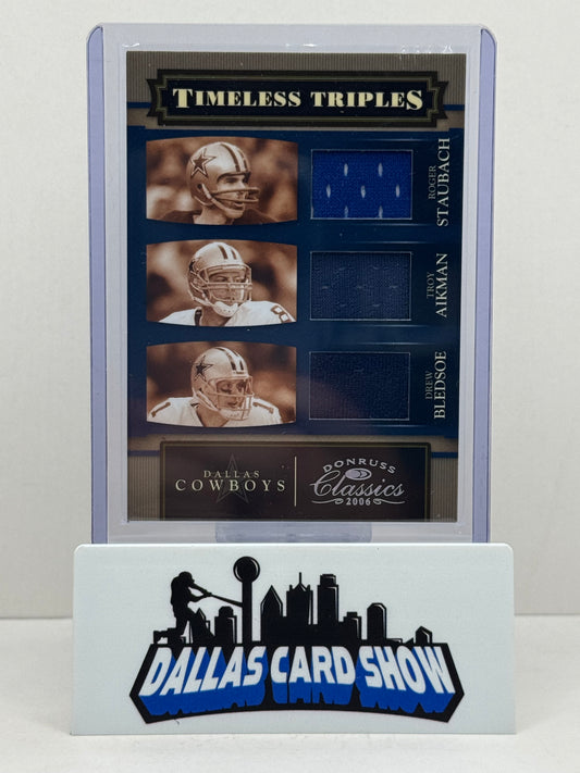 2006 Donruss Classic #TT-5 Stabach,Aikman,Bledsoe Timeless Triples /100