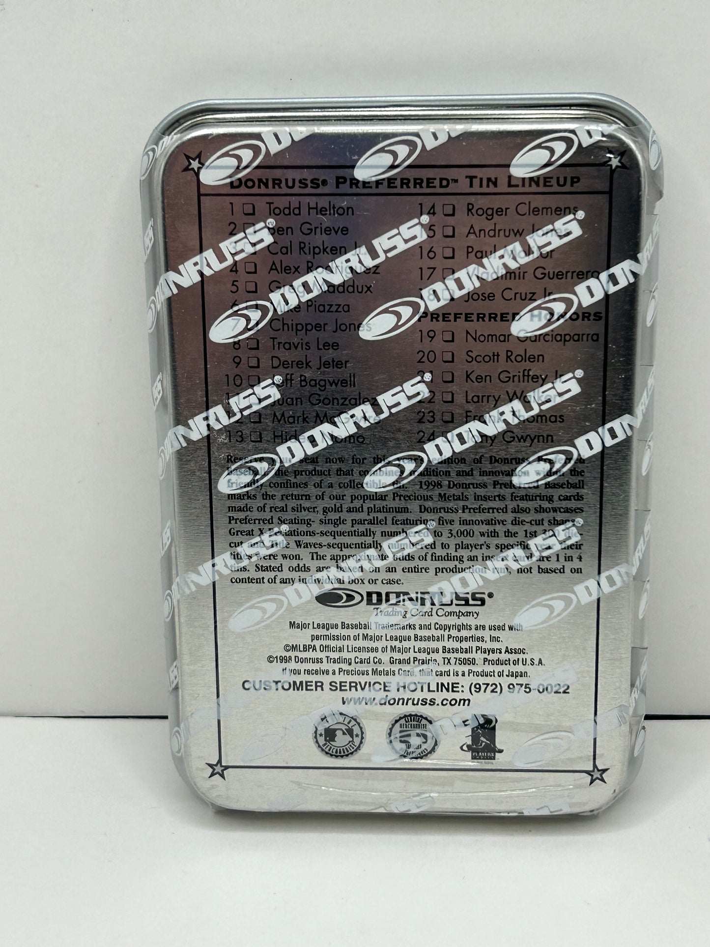 1998 Donruss Preferred Todd Helton Tin #704/999 5 Cards Per Tin