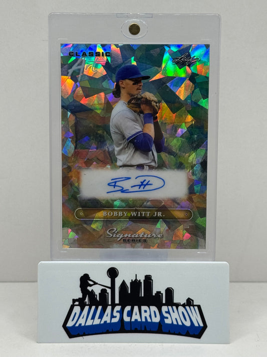 2025 Leaf Classic Art #CA-BWJ Bobby Witt Jr. Cracked Ice Autograph 1/1