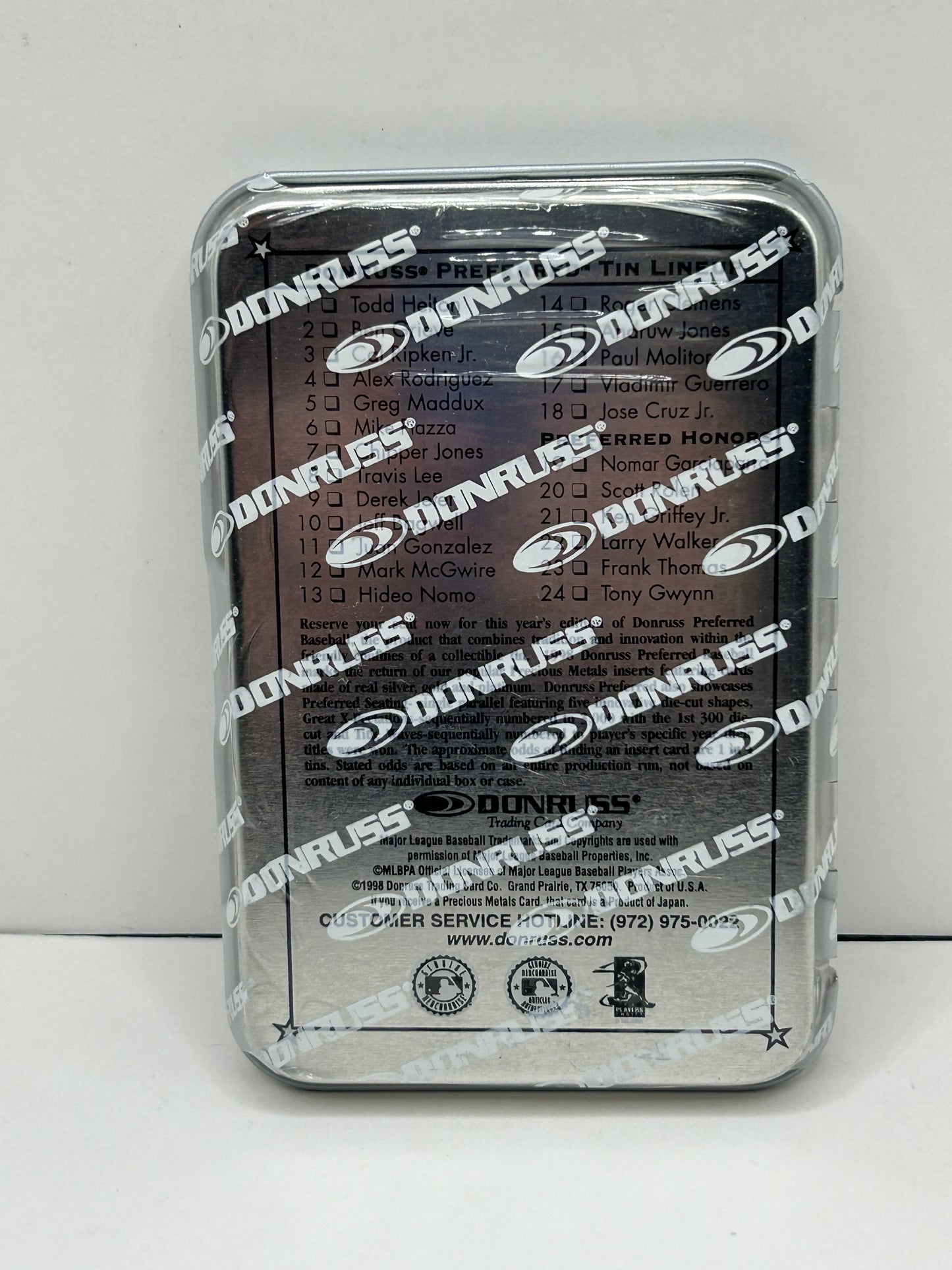 1998 Donruss Preferred Jose Cruz Jr Tin #889/999 5 Cards Per Tin