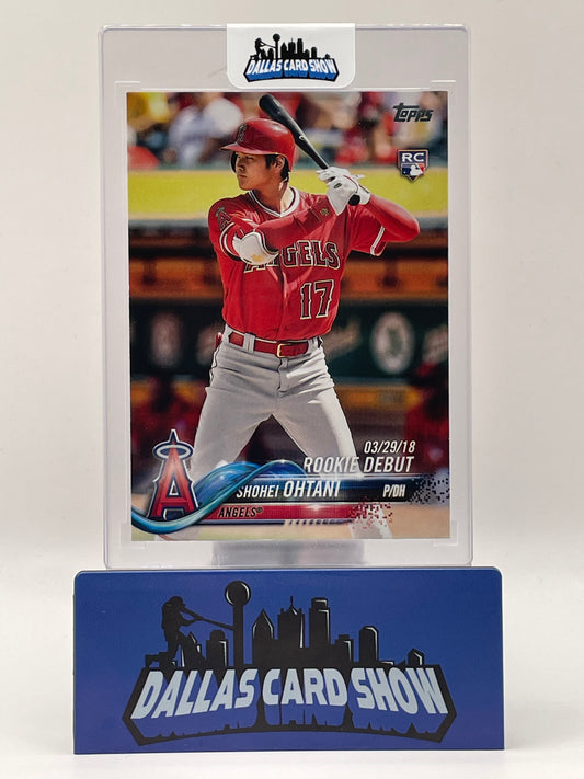 2018 Topps Update Shohei Ohtani Rookie Debut #US285 RC Hitting Red Jersey