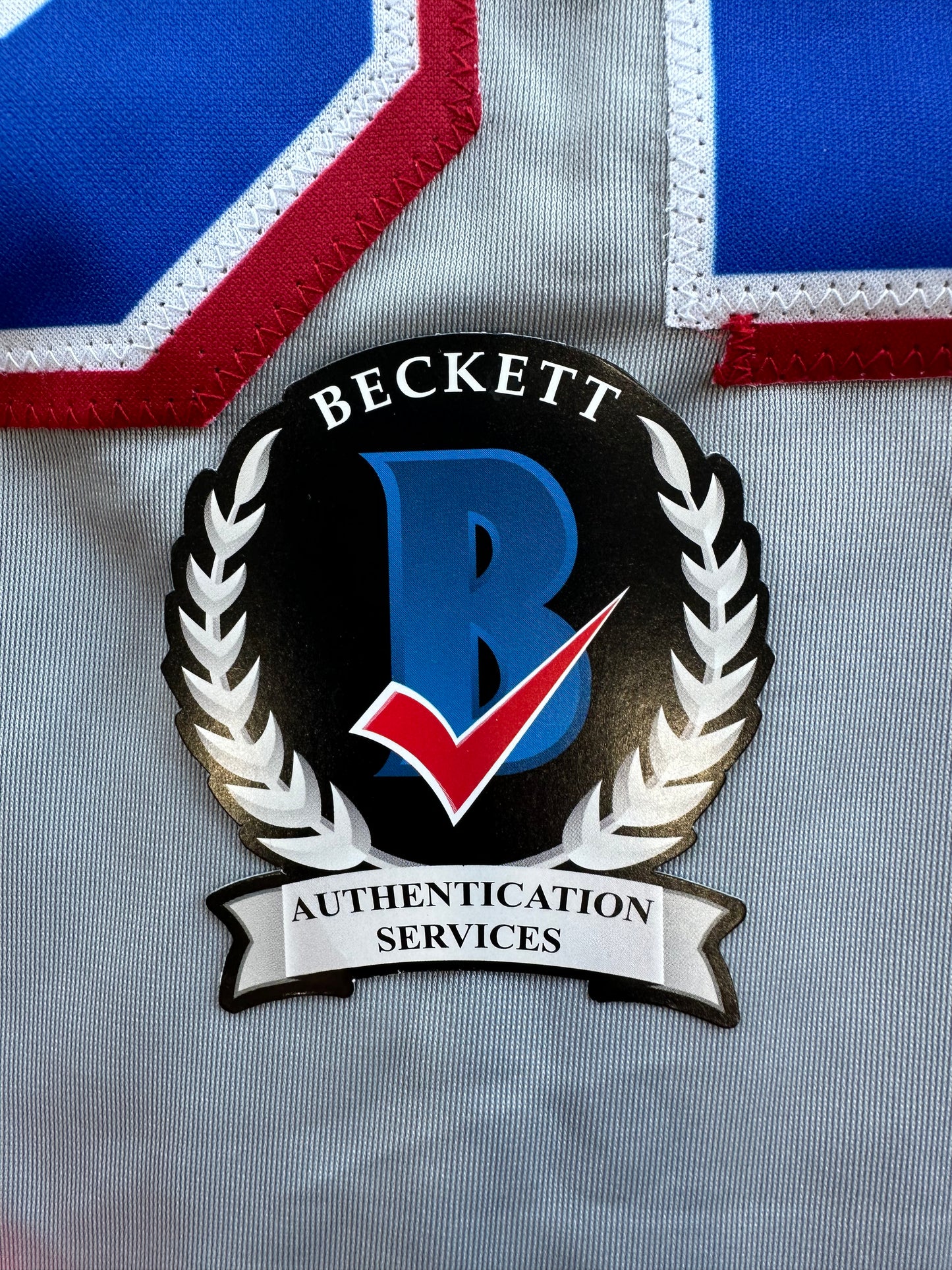 EVAN CARTER TEXAS RANGERS SIGNED Road JERSEY XL BAS COA