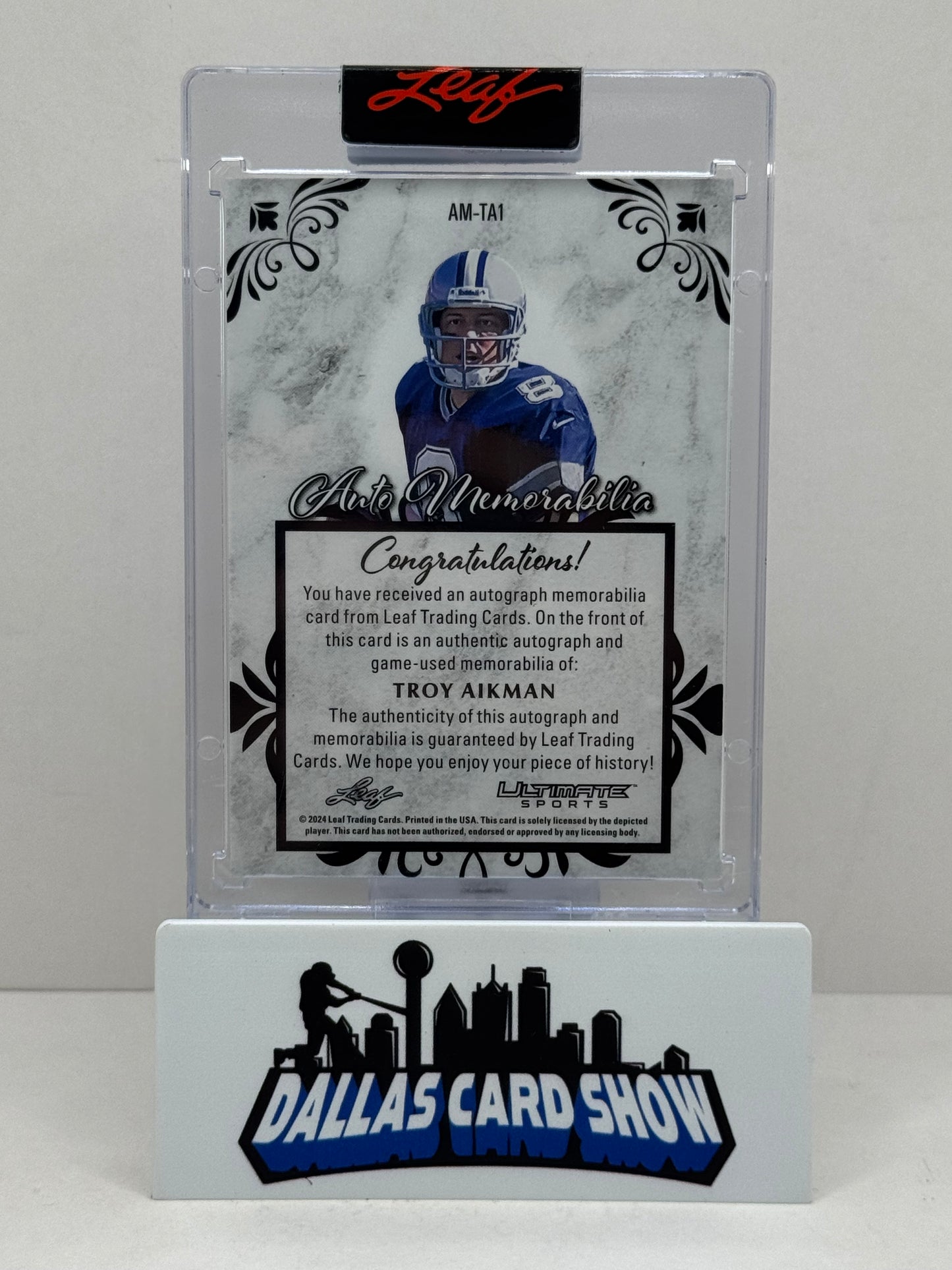 2024 Leaf Ultimate Sports #AM-TA1 Troy Aikman Auto Memorabilia /8