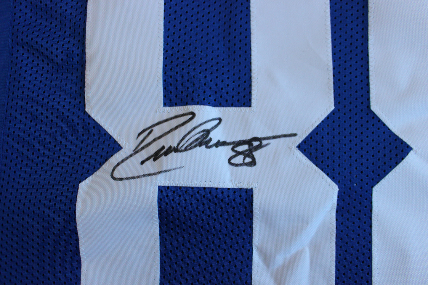 DREW PEARSON SIGNED FOOTBALL JERSEY Dallas Cowboys Tulsa w/HOF 21 BAS COA