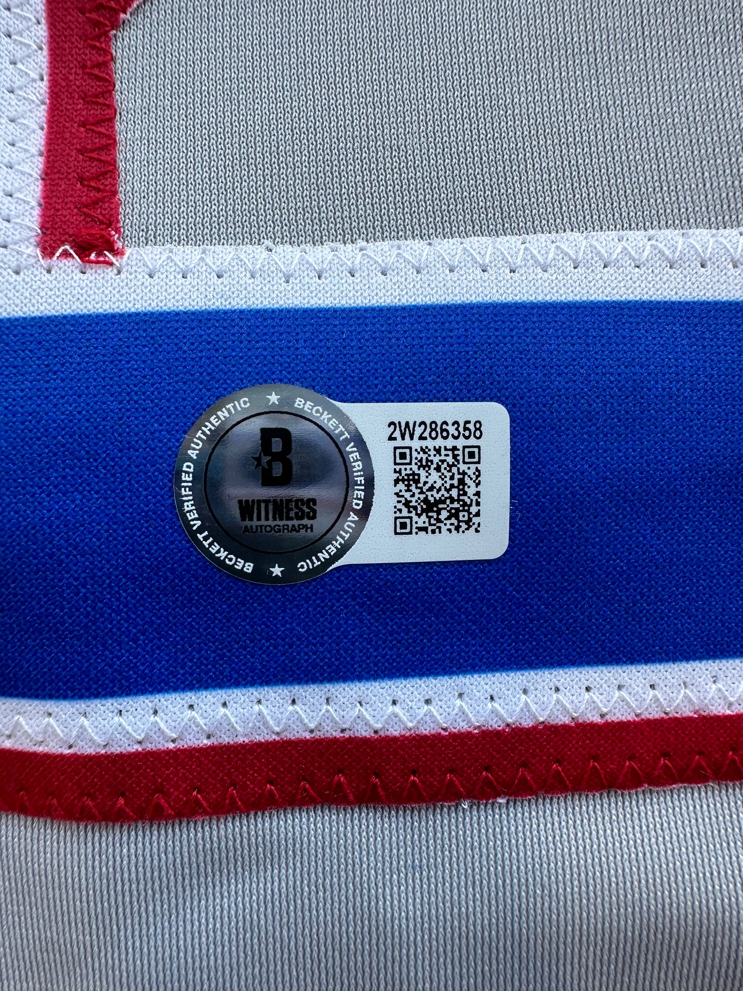 EVAN CARTER TEXAS RANGERS SIGNED Road JERSEY XL BAS COA