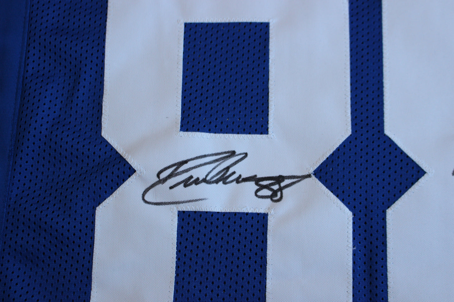 DREW PEARSON SIGNED FOOTBALL JERSEY Dallas Cowboys Tulsa w/HOF 21 BAS COA