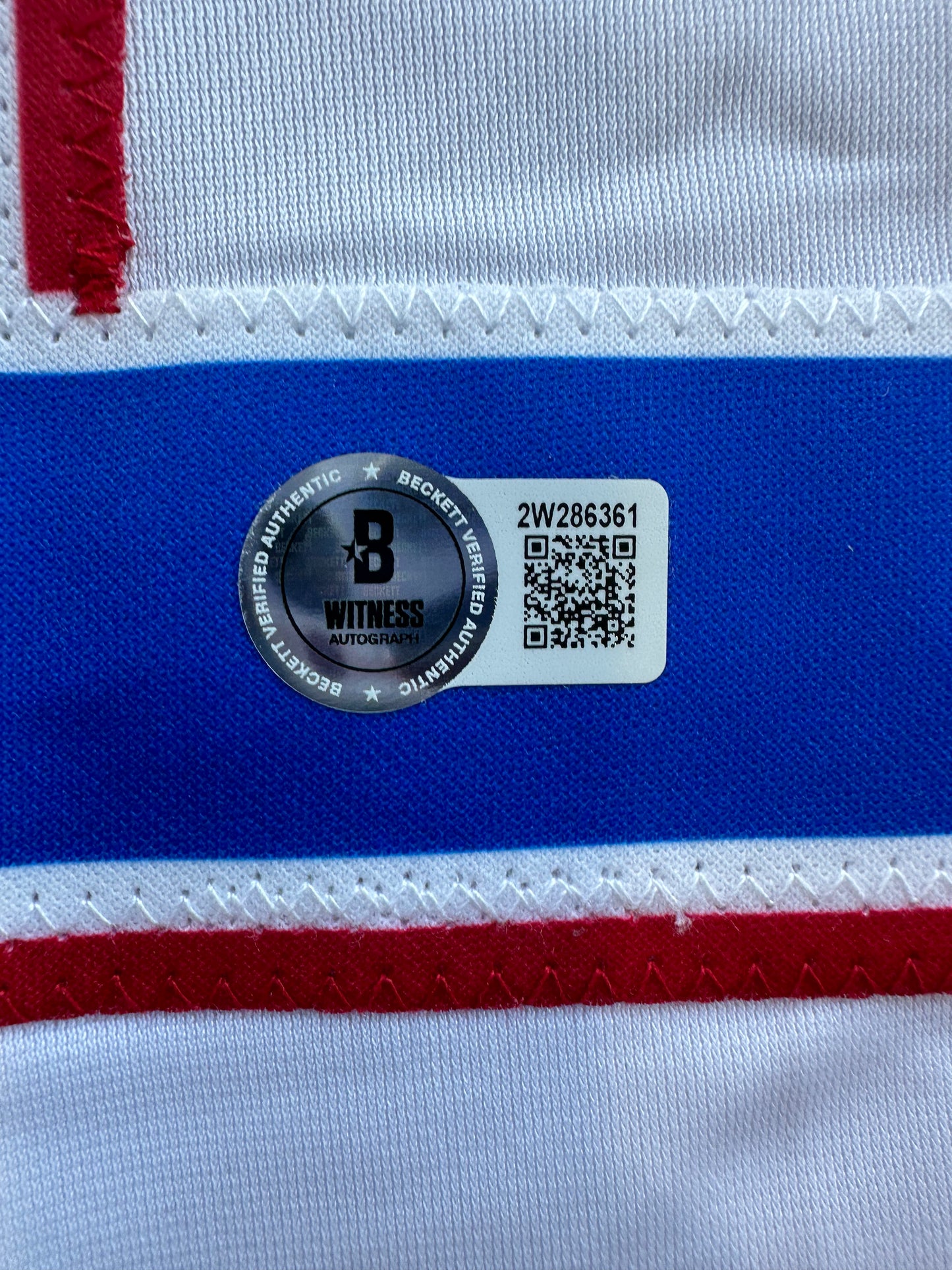 EVAN CARTER TEXAS RANGERS SIGNED Home JERSEY XL BAS COA