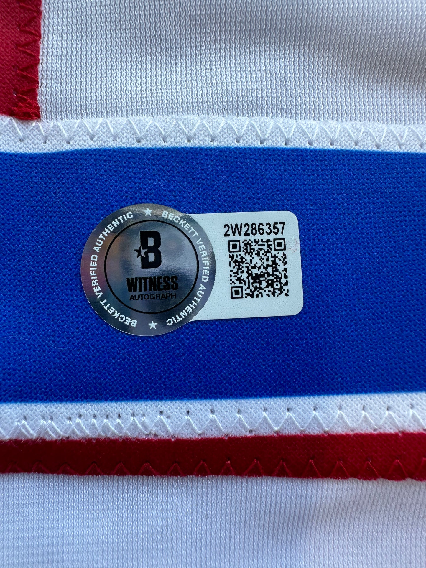 EVAN CARTER TEXAS RANGERS SIGNED Home JERSEY XL BAS COA