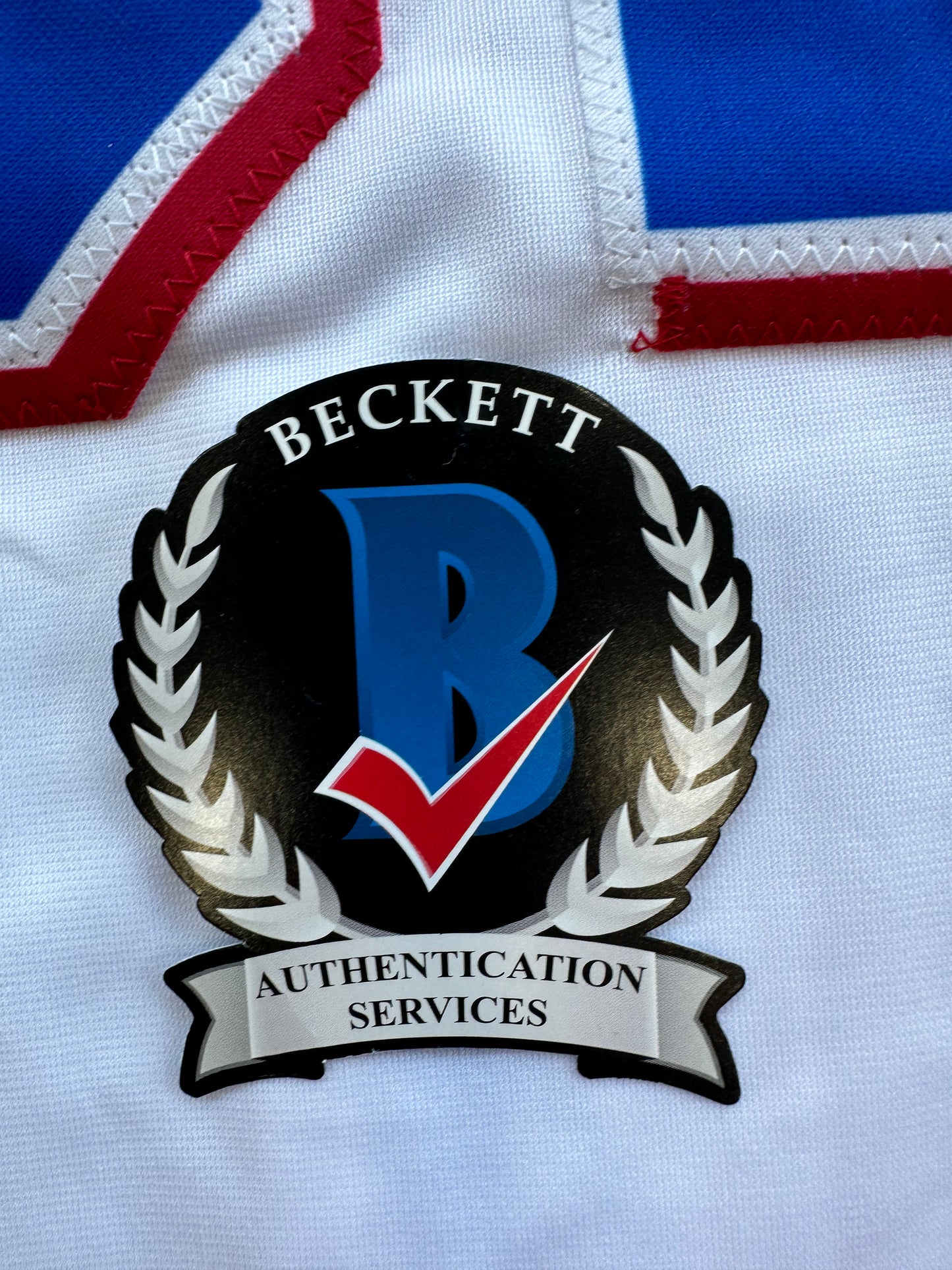 EVAN CARTER TEXAS RANGERS SIGNED Home JERSEY XL BAS COA