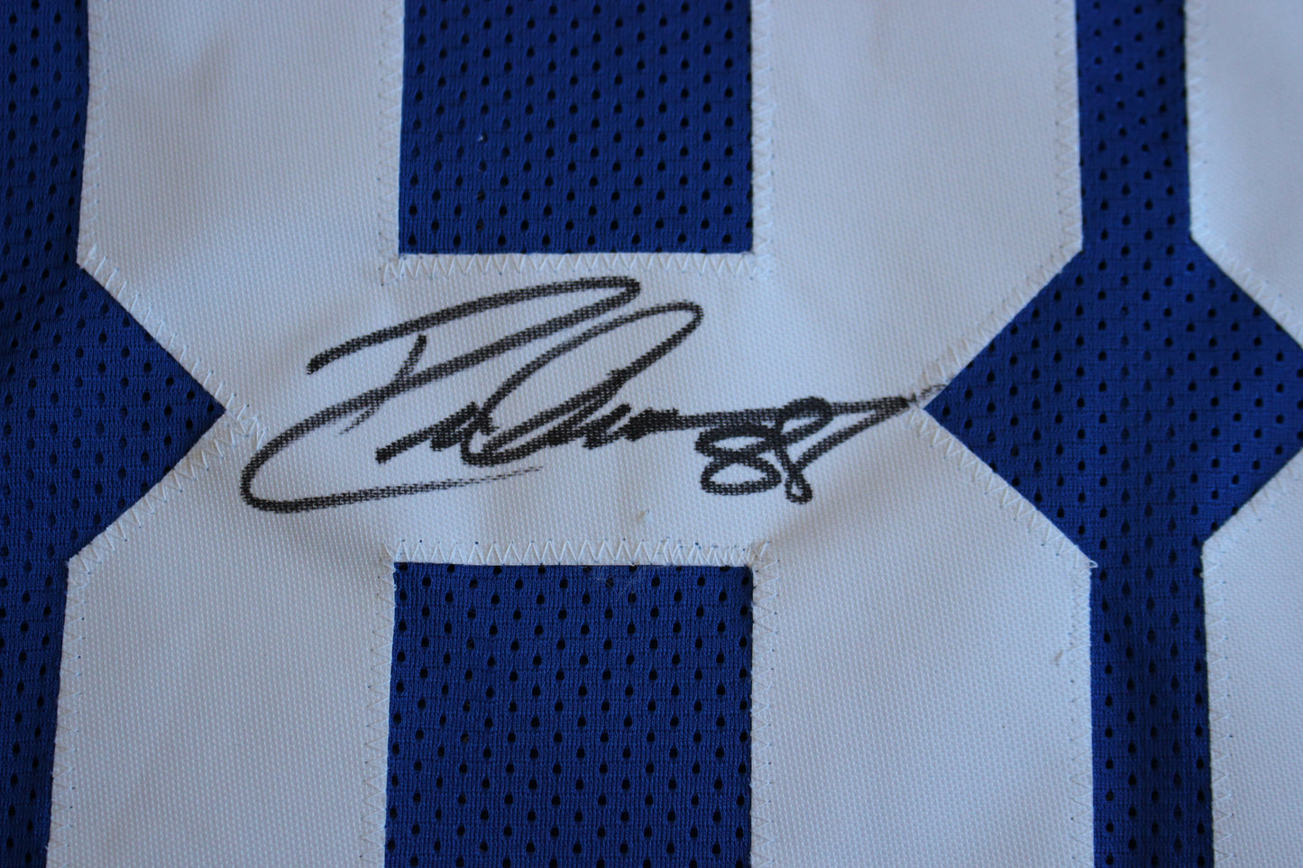 DREW PEARSON SIGNED FOOTBALL JERSEY Dallas Cowboys Tulsa w/HOF 21 BAS COA