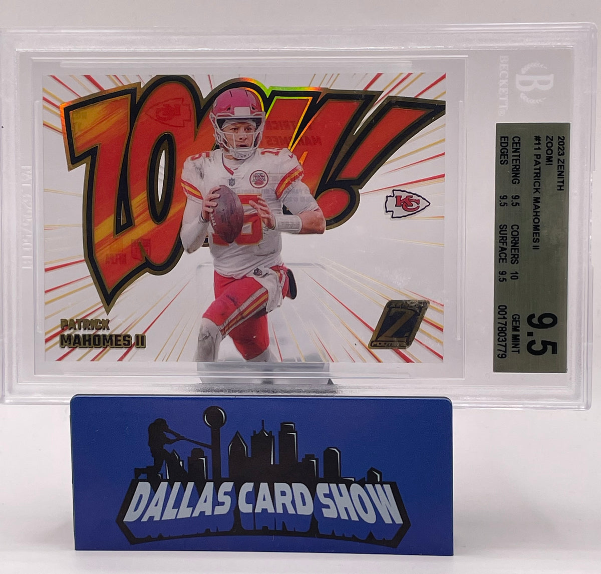 2023 Panini Zenith #11 Patrick Mahomes Zoom! BGS 9.5