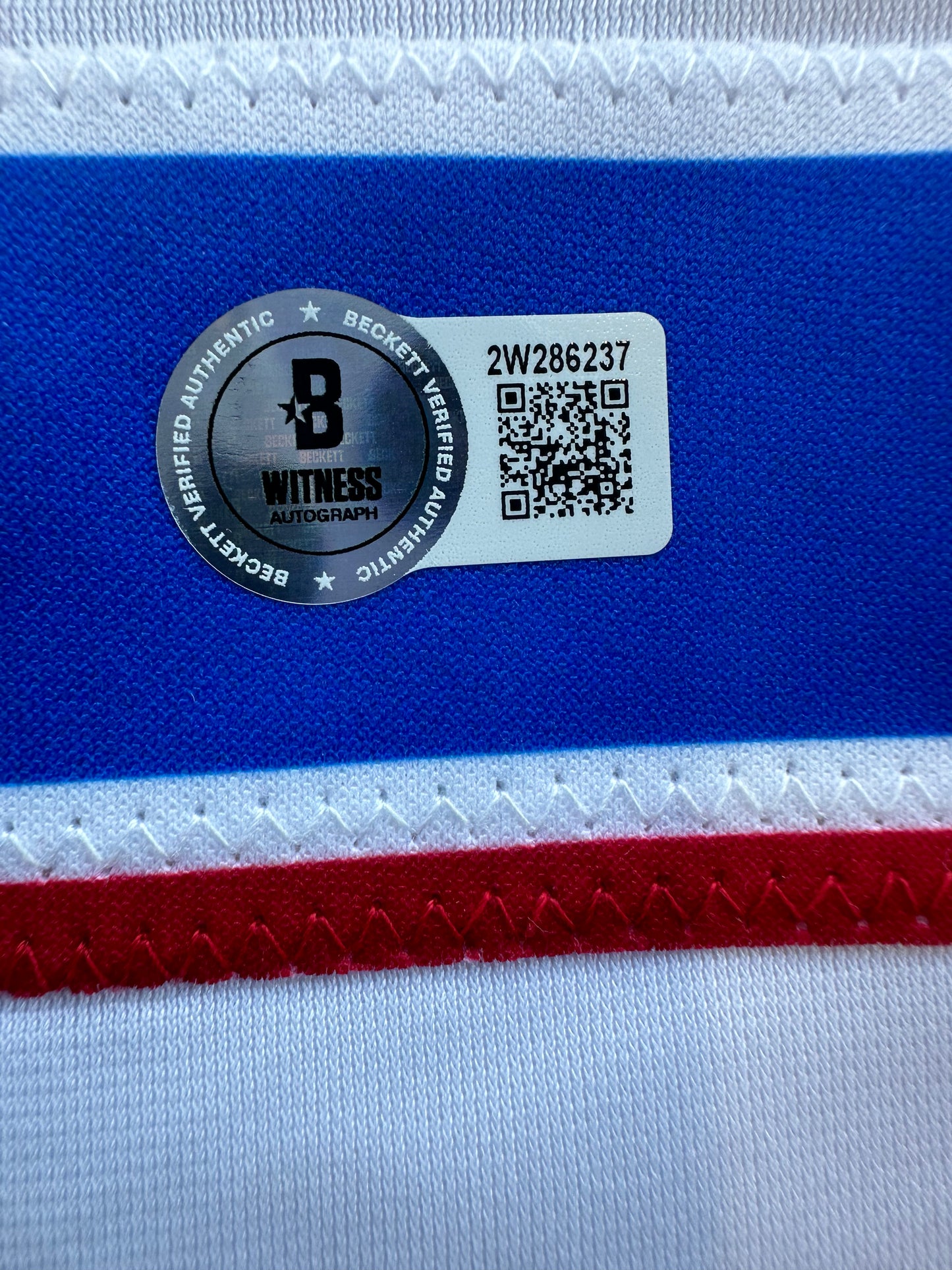 EVAN CARTER TEXAS RANGERS SIGNED Home JERSEY XL BAS COA