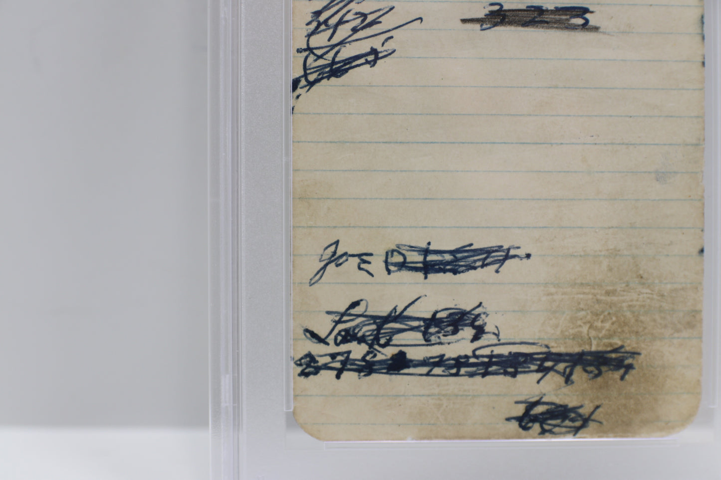 SHOELESS JOE JACKSON SIGNED NOTE PAGE Chicago White Black Sox PSA Slab BAS JSA