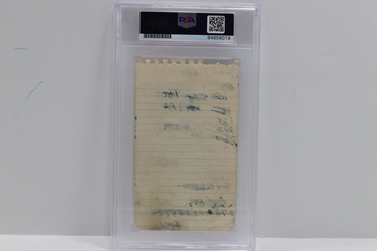 SHOELESS JOE JACKSON SIGNED NOTE PAGE Chicago White Black Sox PSA Slab BAS JSA