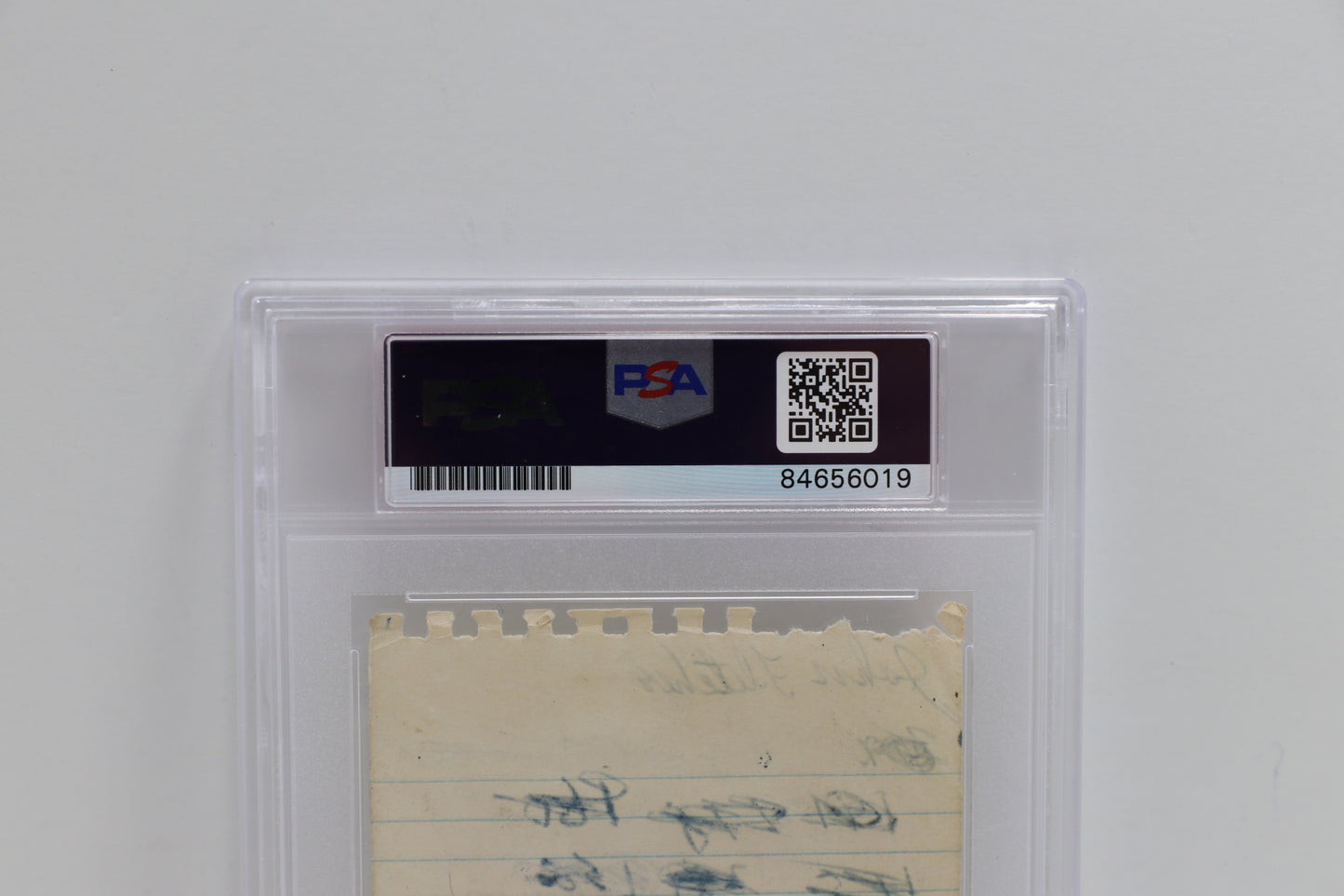 SHOELESS JOE JACKSON SIGNED NOTE PAGE Chicago White Black Sox PSA Slab BAS JSA