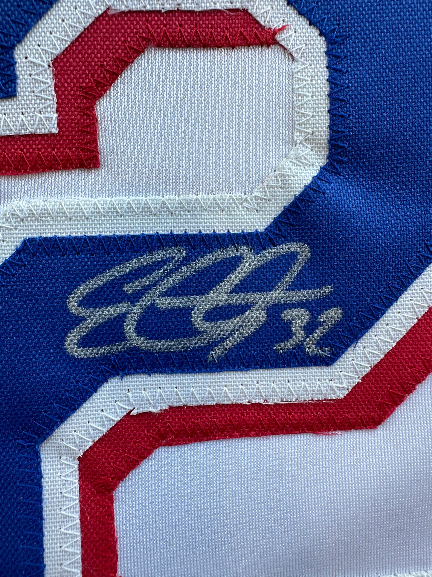 EVAN CARTER TEXAS RANGERS SIGNED Home JERSEY XL BAS COA