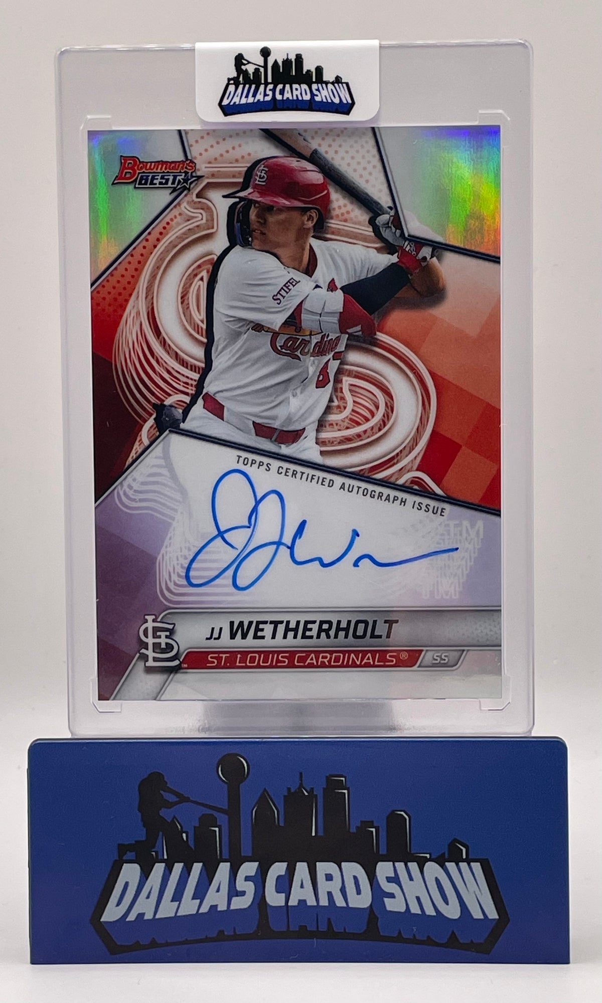 2025 Bowman's Best #B25-JJW JJ Wetherholt Best of 2025 Refractor Autograph