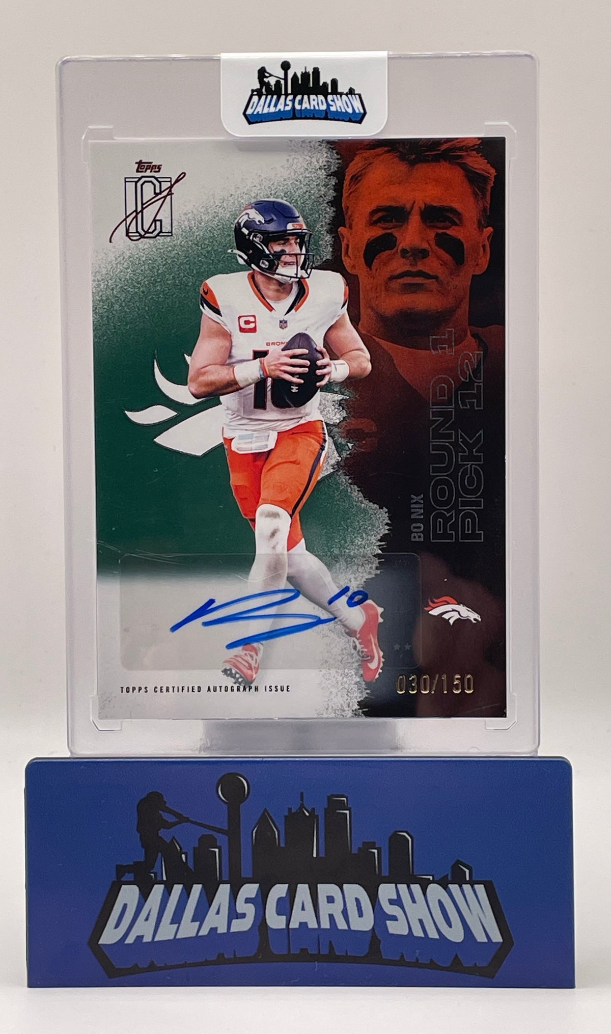 2025 Topps Signature Class #18 Bo Nix Green Autograph /150