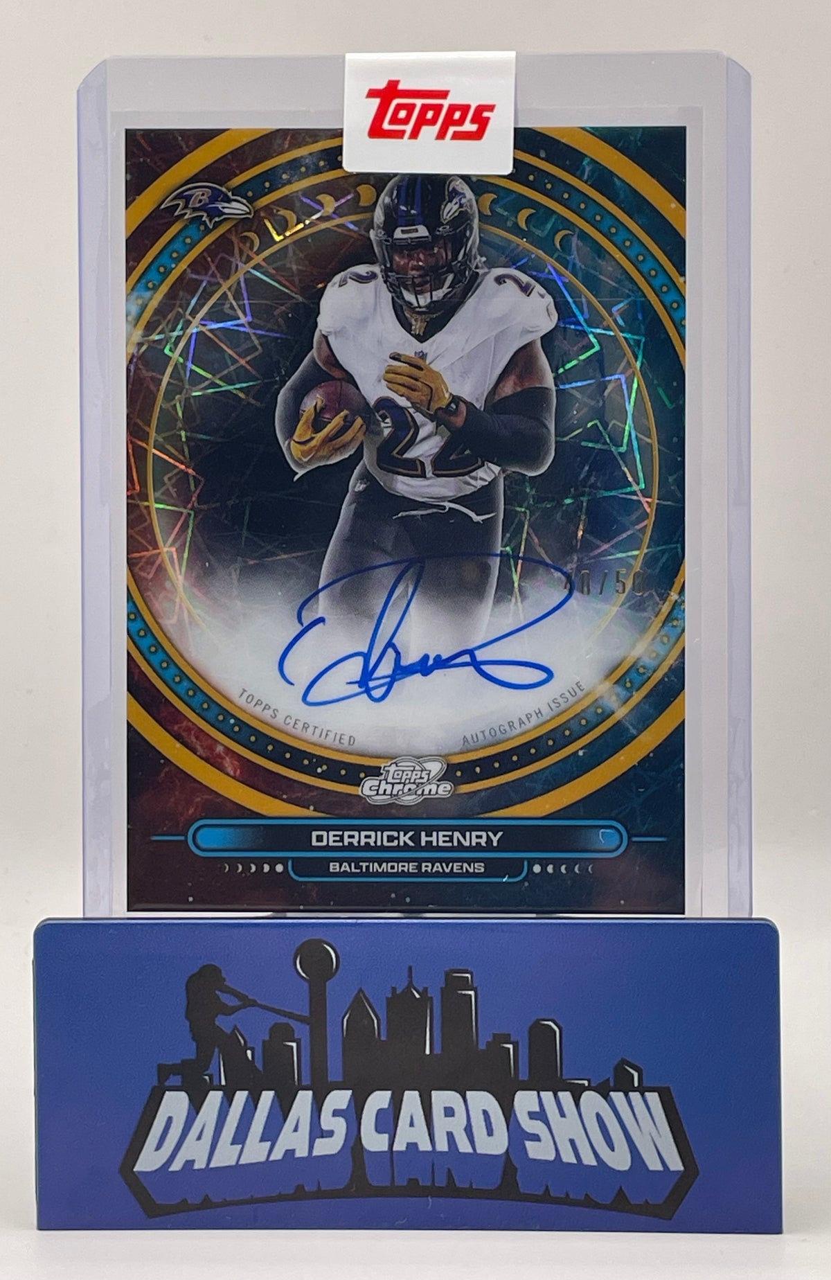 2025 Topps Chrome Cosmic Derrick Henry Gold Equinox Autograph /50