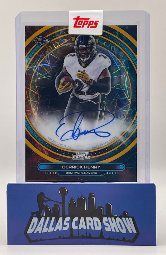 2025 Topps Chrome Cosmic Derrick Henry Gold Equinox Autograph /50