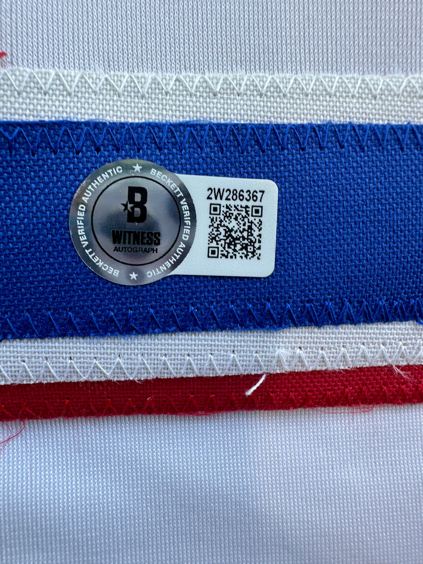 EVAN CARTER TEXAS RANGERS SIGNED Home JERSEY XL BAS COA