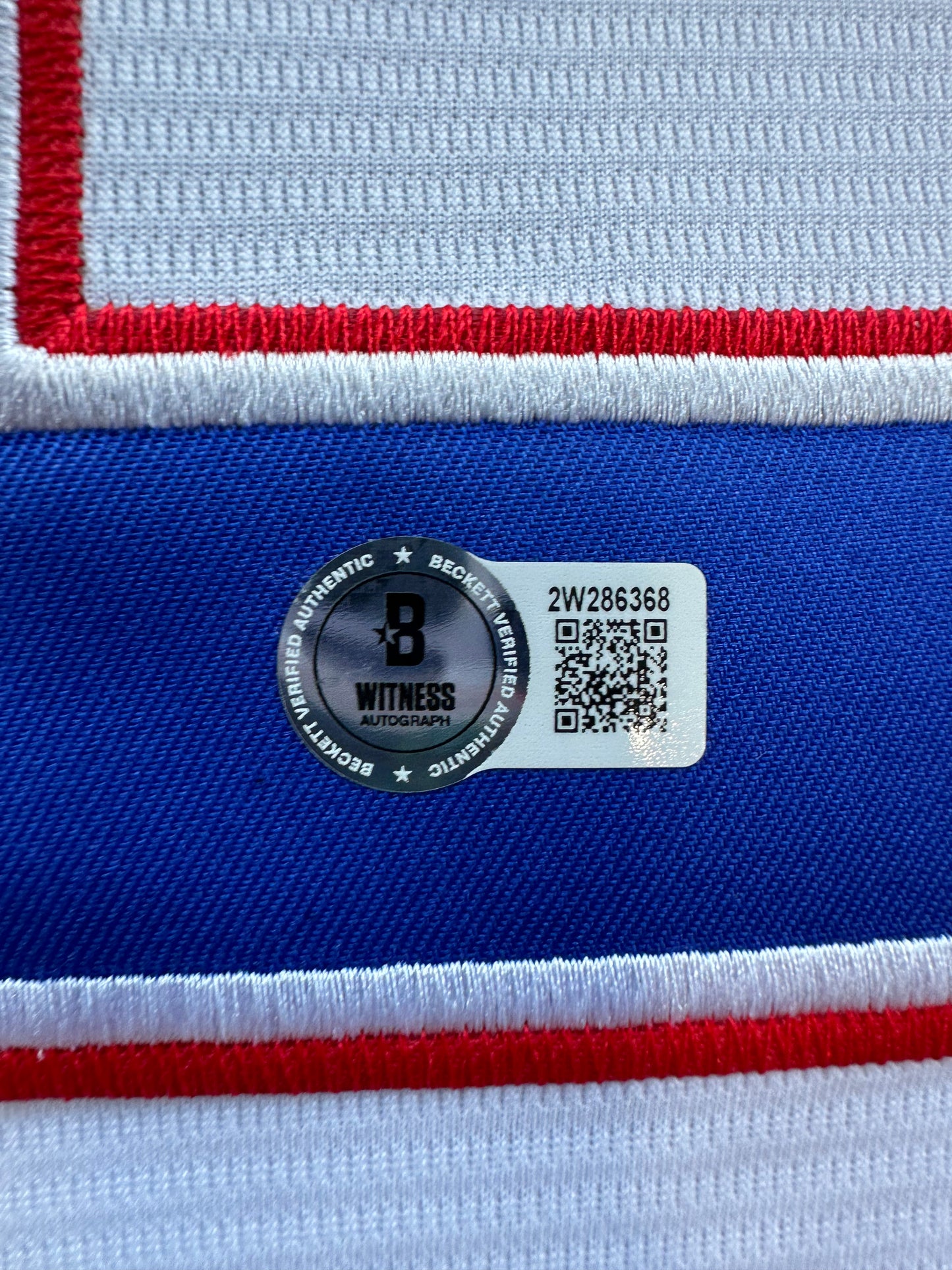 EVAN CARTER TEXAS RANGERS SIGNED Home JERSEY XL BAS COA