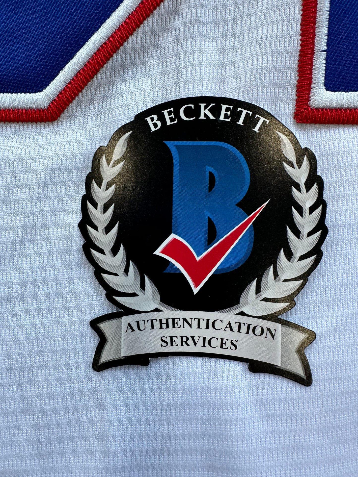 EVAN CARTER TEXAS RANGERS SIGNED Home JERSEY XL BAS COA