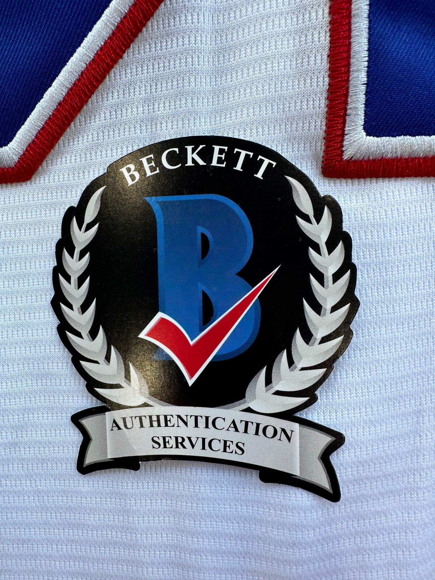 EVAN CARTER TEXAS RANGERS SIGNED Home JERSEY XL BAS COA