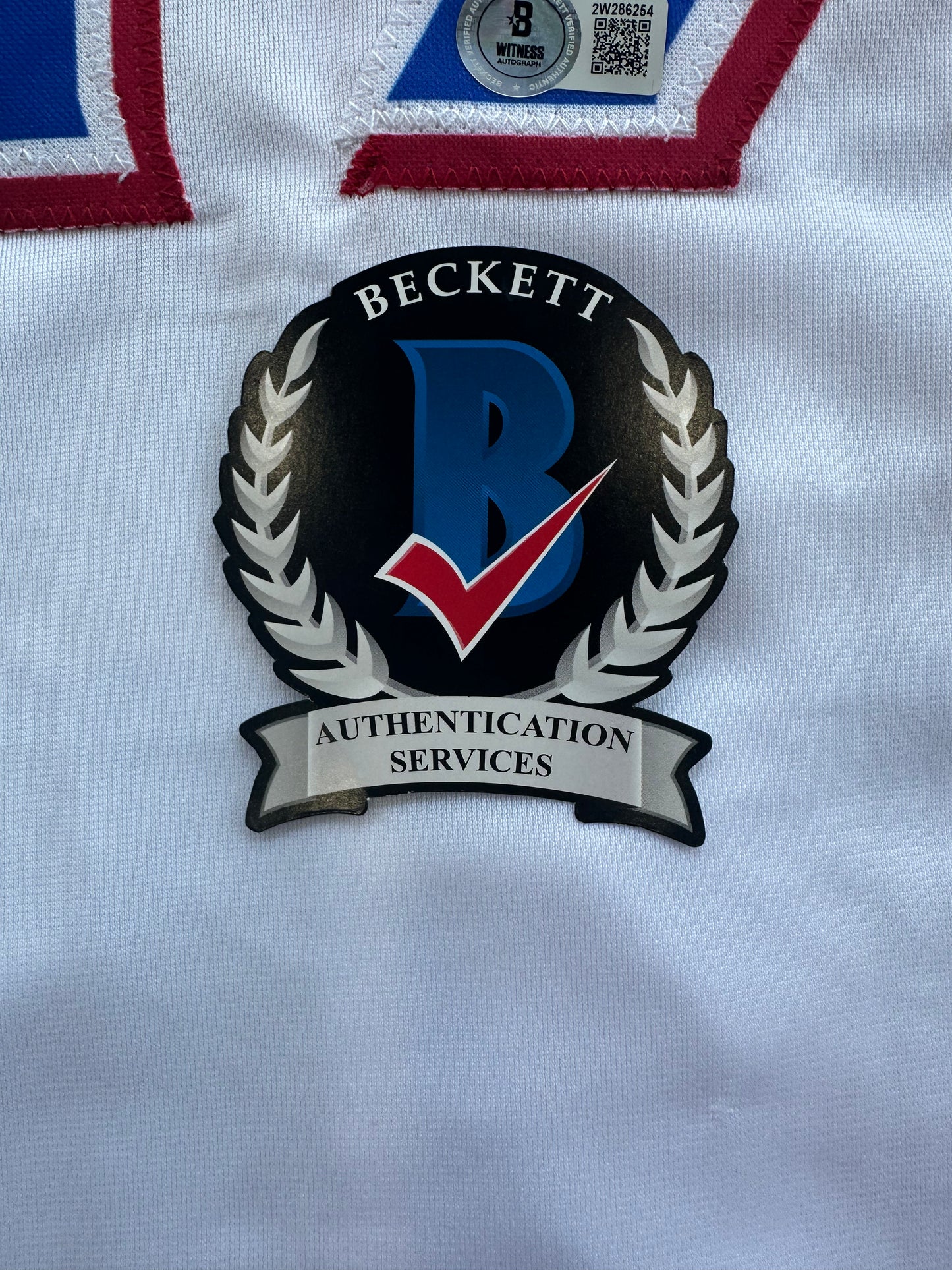 NATHAN EOVALDI TEXAS RANGERS SIGNED Home JERSEY XL BAS COA