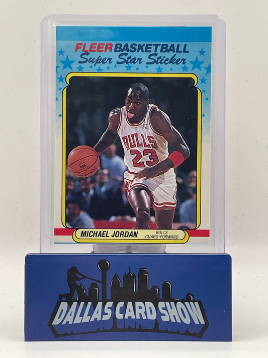 1988 Fleer #7 Michael Jordan Super Star Sticker