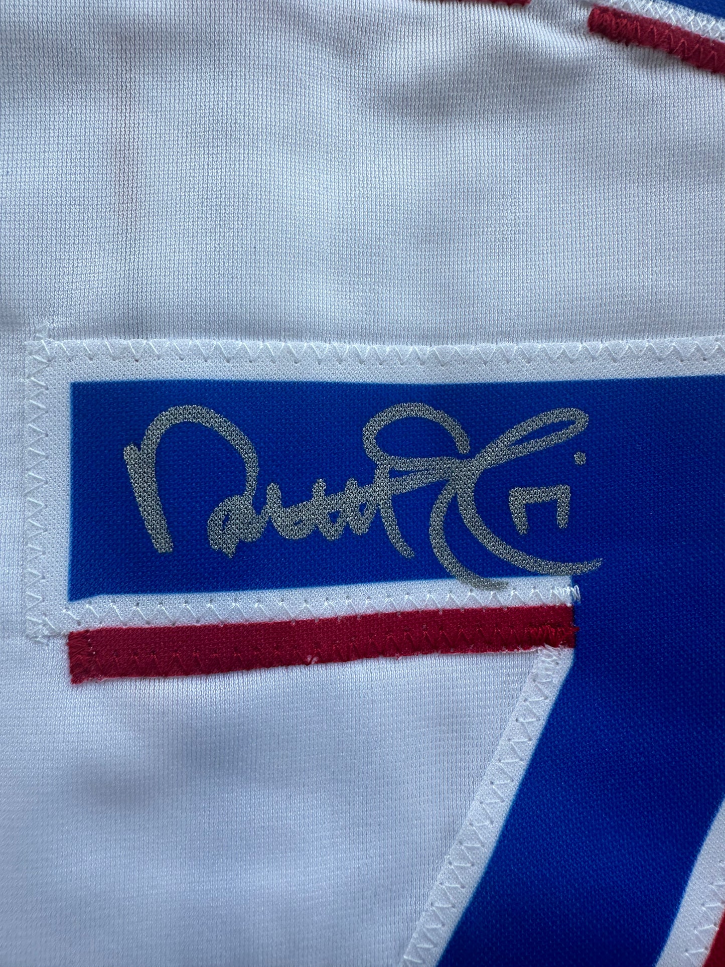 NATHAN EOVALDI TEXAS RANGERS SIGNED Home JERSEY XL BAS COA