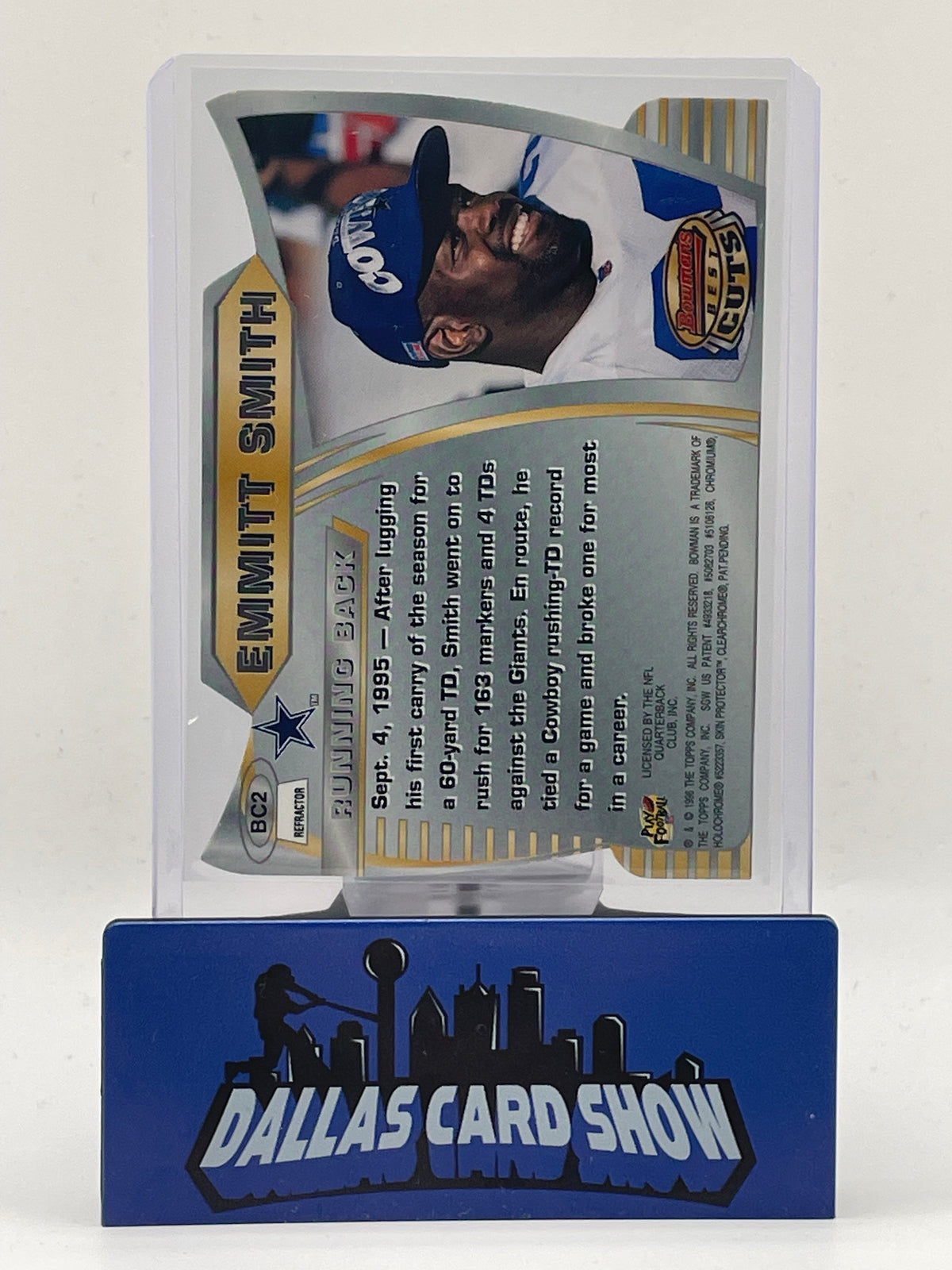 1996 Bowman's Best Cuts #BC2 Emmitt Smith Refractor