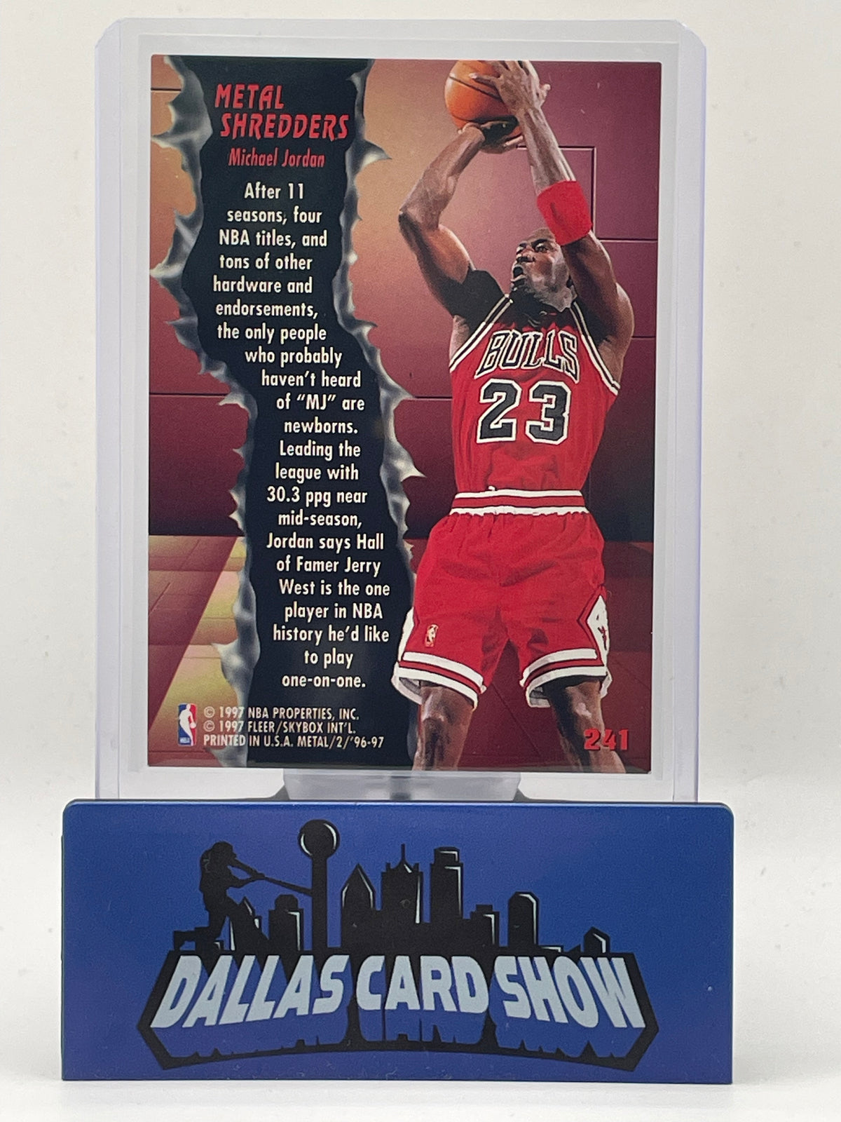 1997 Fleer Metal #241 Michael Jordan Metal Shredders
