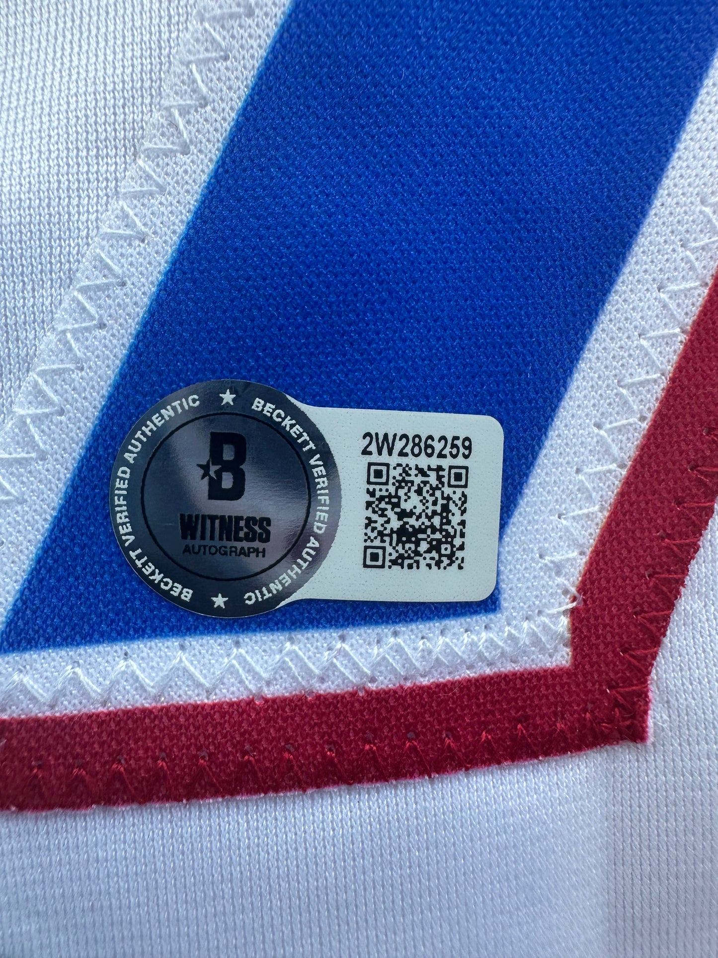 NATHAN EOVALDI TEXAS RANGERS SIGNED Home JERSEY XL BAS COA