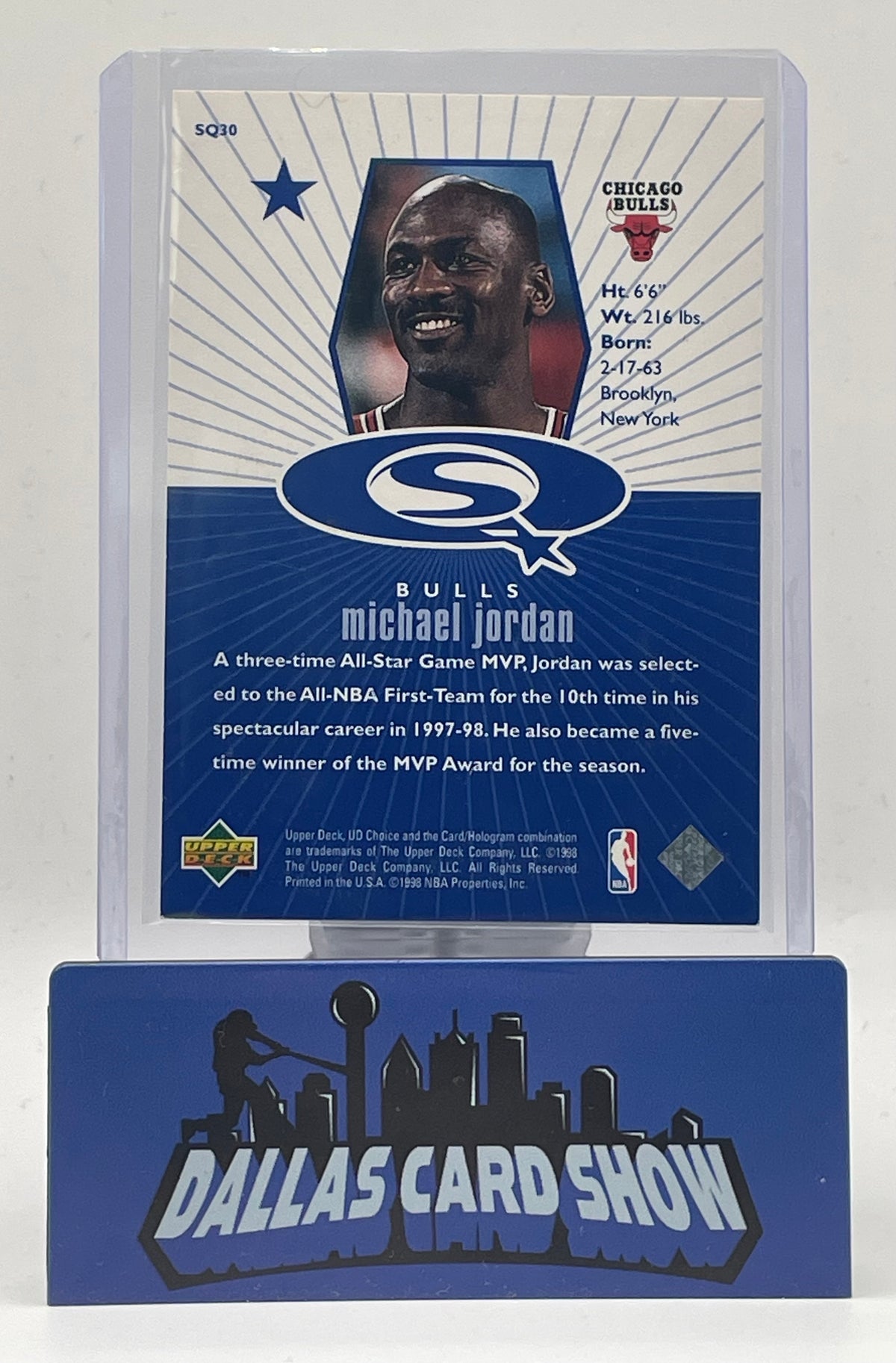 1998 Upper Deck #SQ30 Michael Jordan Starquest Bulls