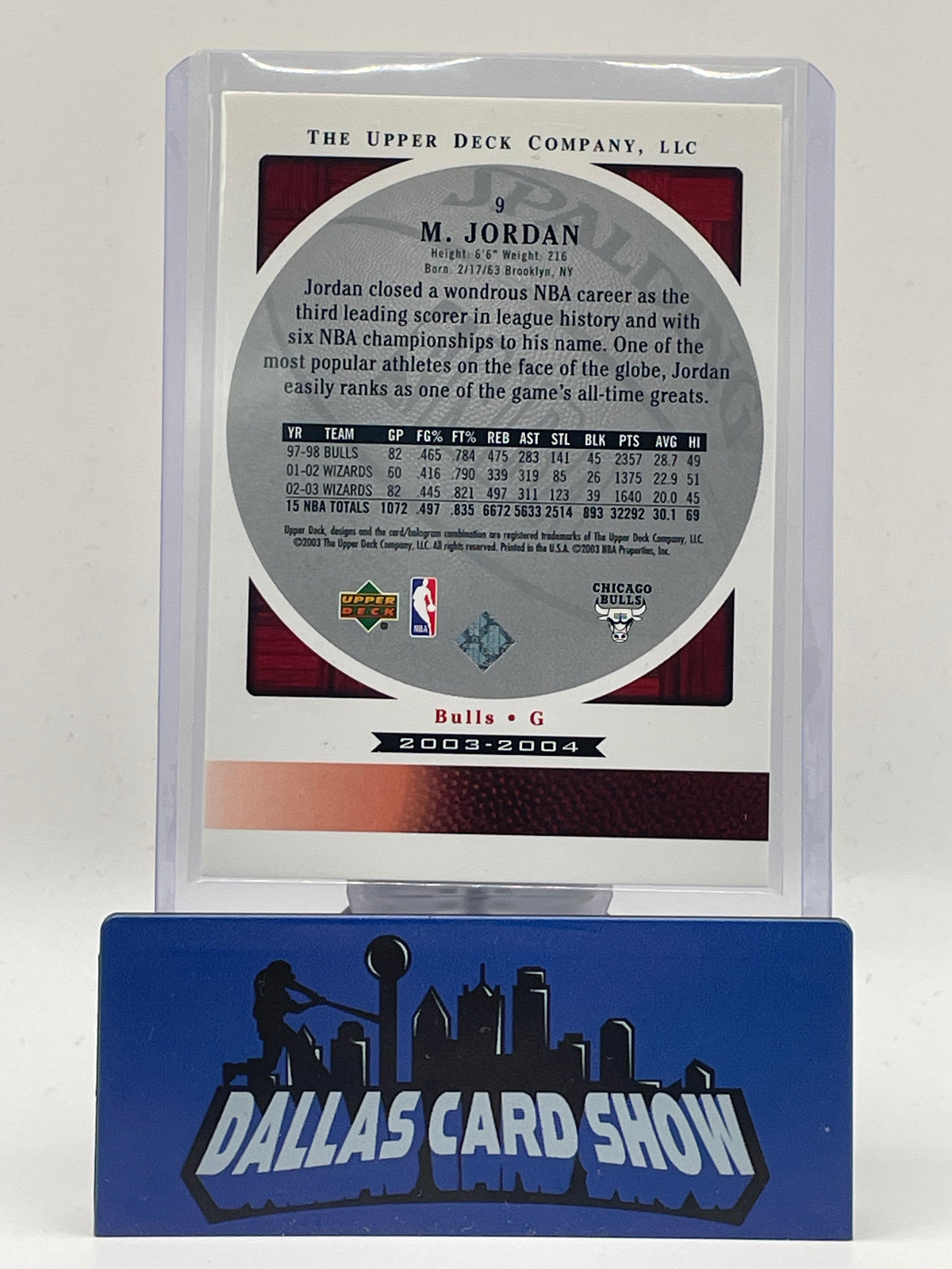 2003-04 Upper Deck #9 Michael Jordan "Standing O"