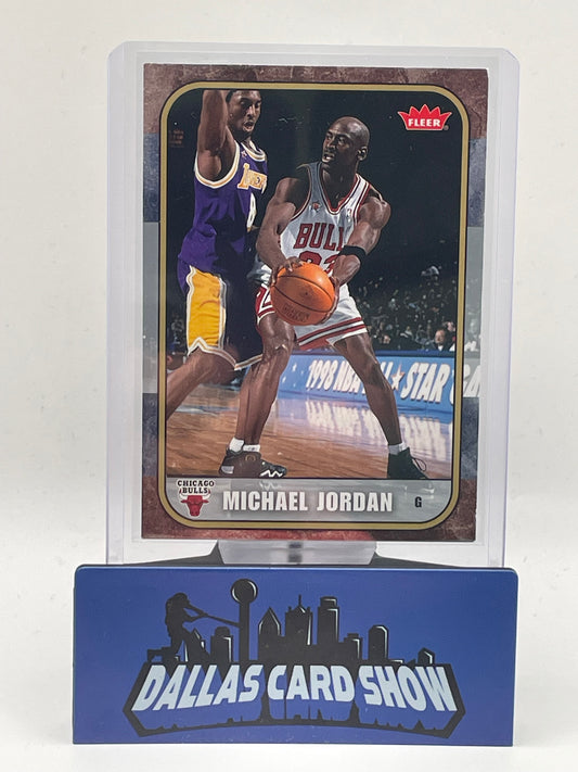 2007-08 Fleer Michael Jordan #92 Guarded By Kobe Bryant MJ Bulls Lakers (Condition)