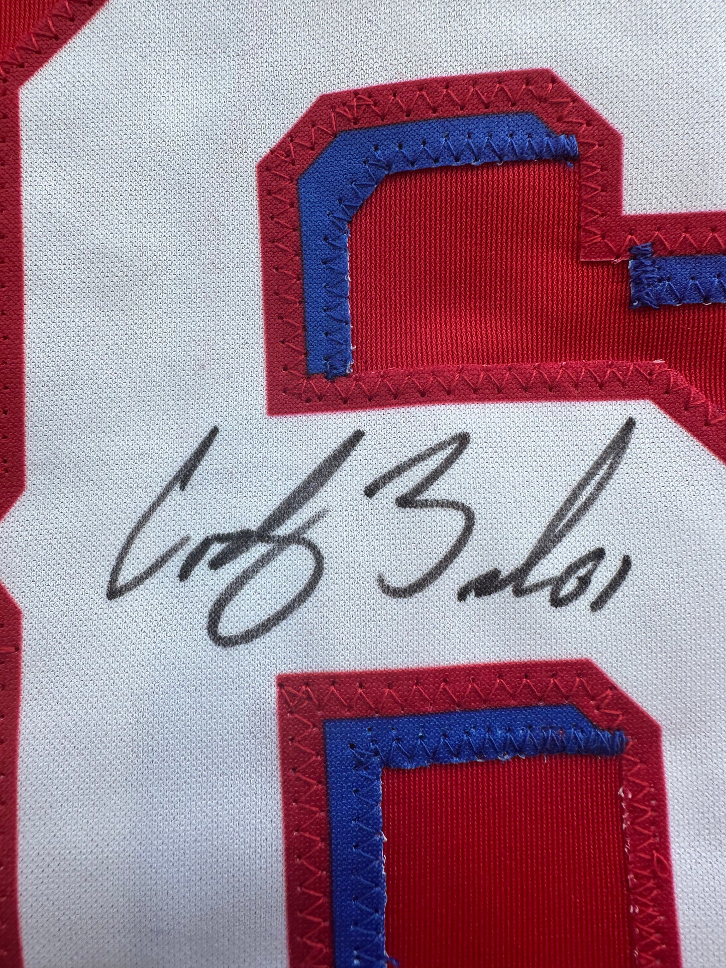 CODY BRADFORD TEXAS RANGERS SIGNED Red JERSEY XL BAS COA