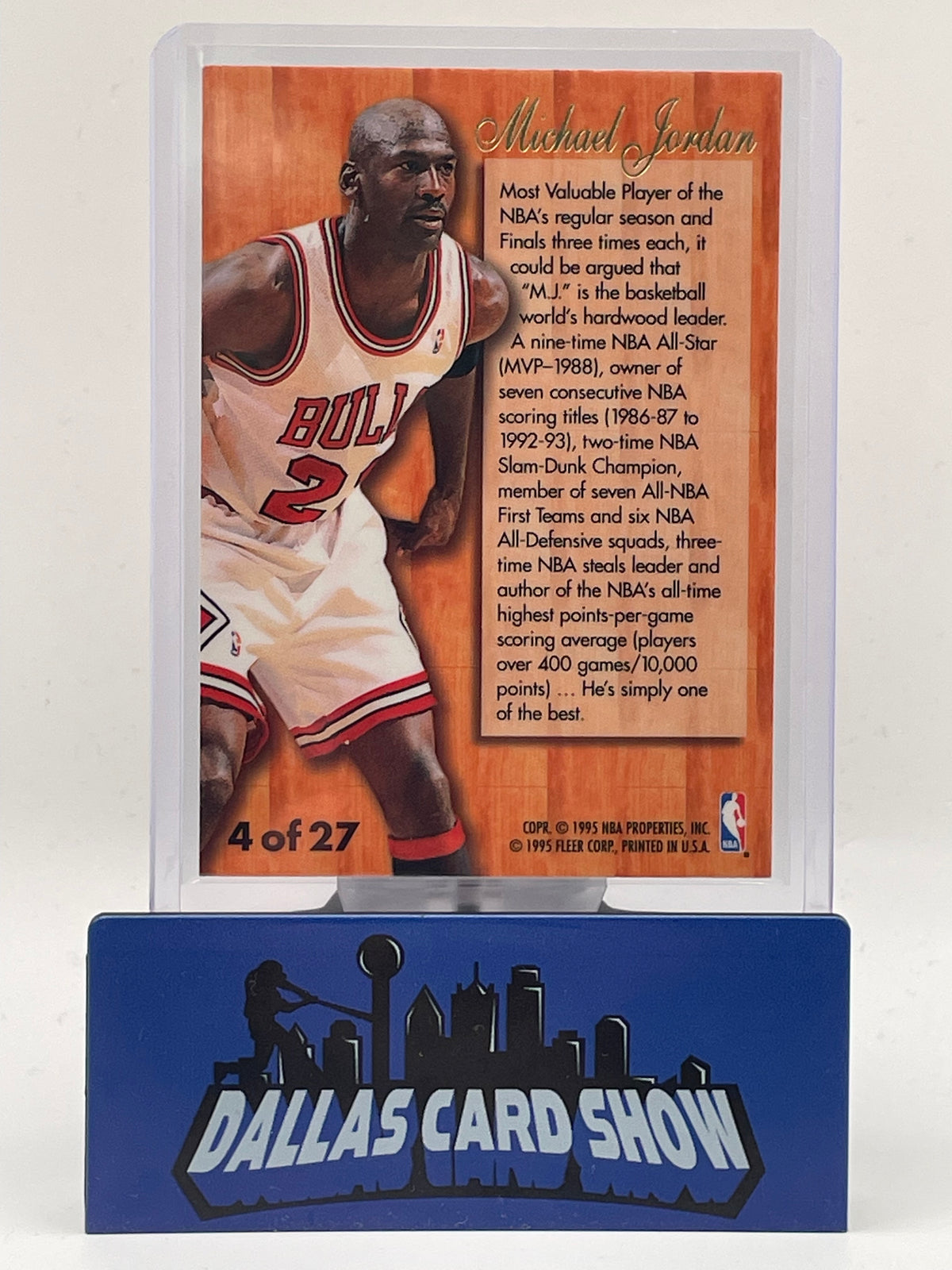 1995-96 Flair #4 Michael Jordan Hardwood Leaders
