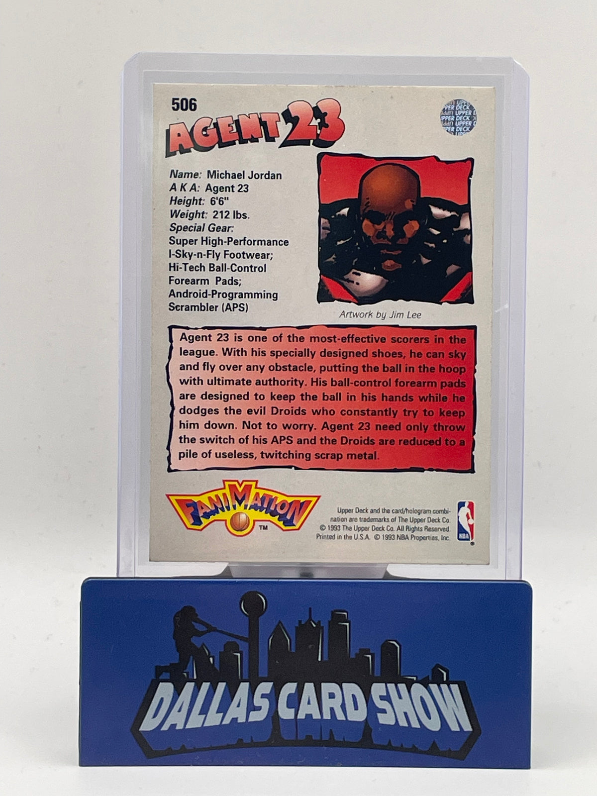 1993 Upper Deck #506 Michael Jordan Agent 23 Fanimation