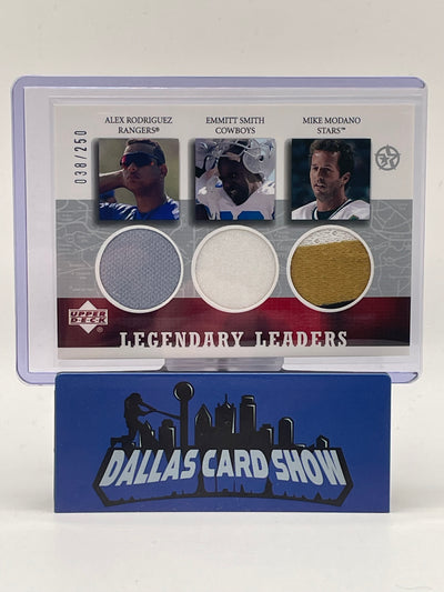 2003 Upper Deck Rodriguez/Smith/Modano Legendary Leaders /250