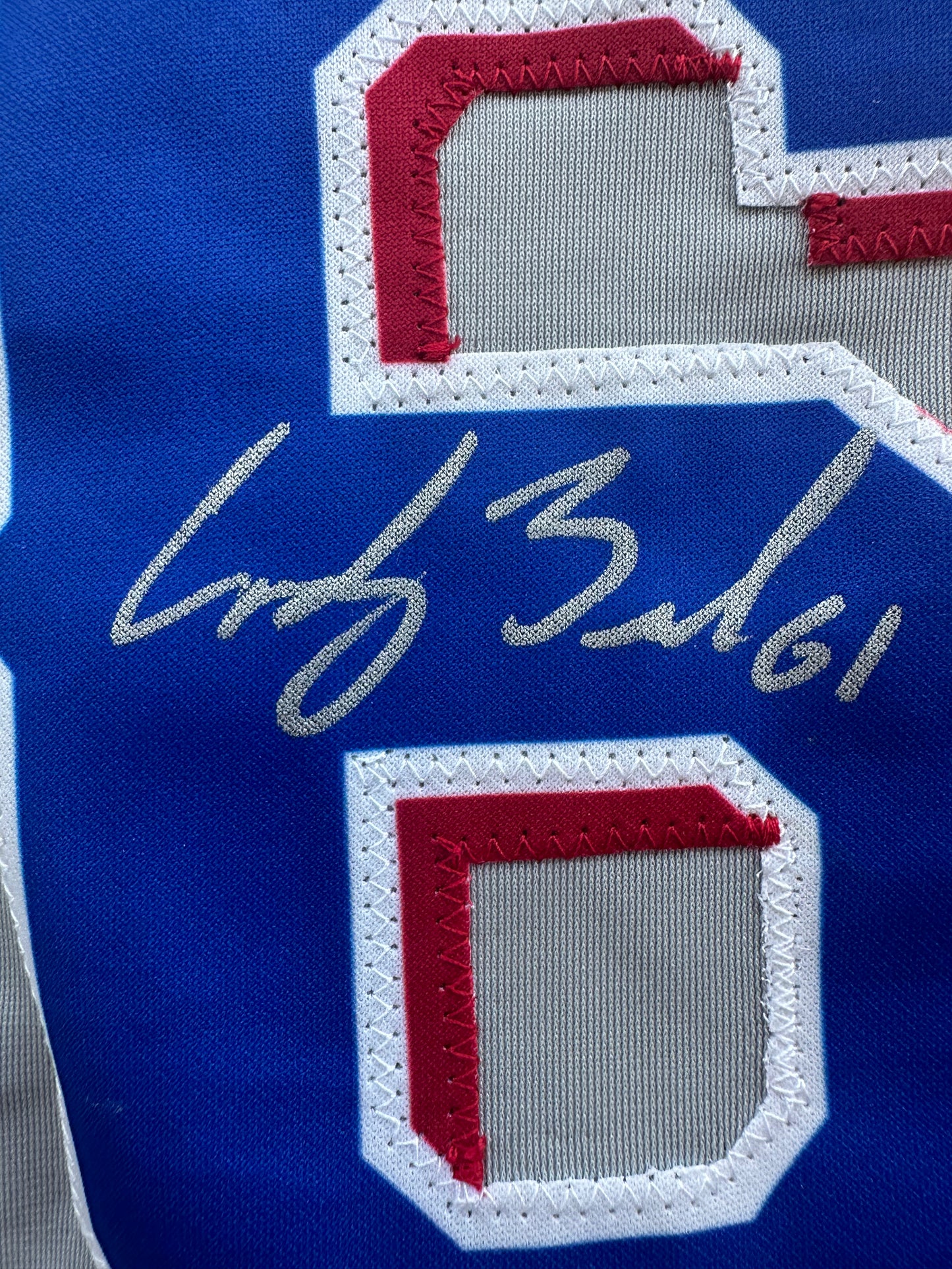 CODY BRADFORD TEXAS RANGERS SIGNED Grey JERSEY XL BAS COA