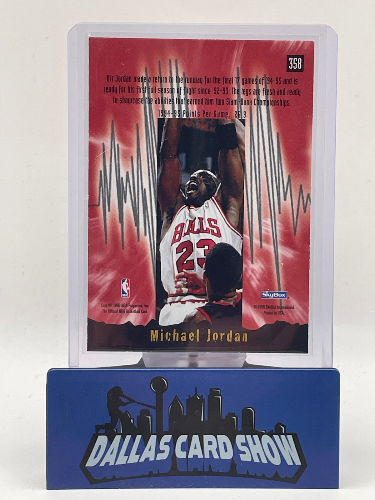 1995-96 Hopps #358 Michael Jordan Earth Shakers